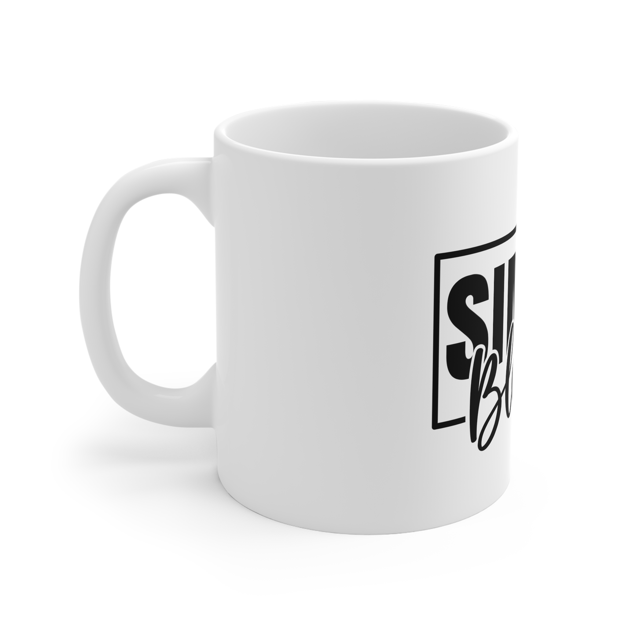 Simply Blessed Heartfelt Message Faith Gratitude 11oz White Mug - Image 2
