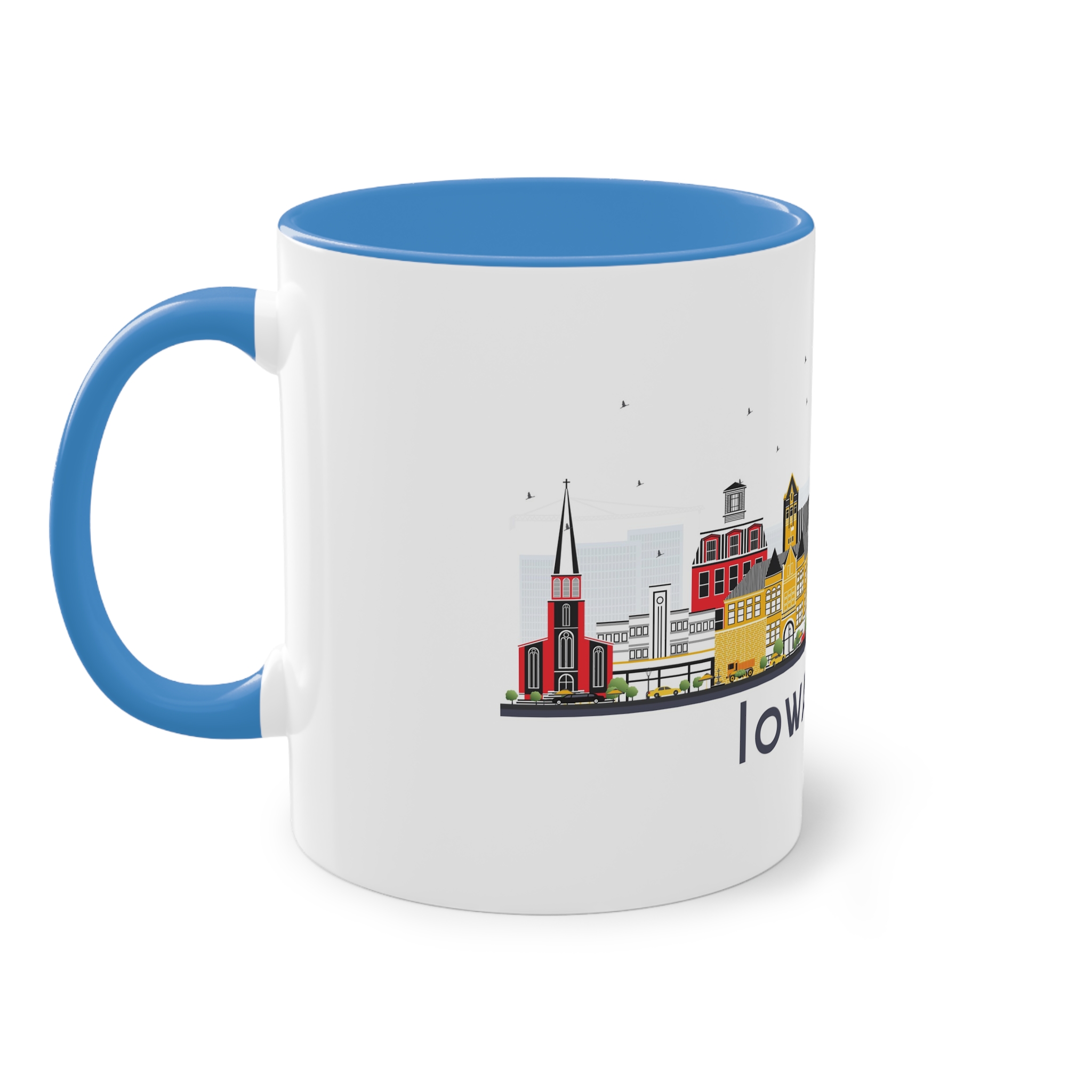 Iowa City Isolated Two Tone Coffee Mug 11oz - Image 35