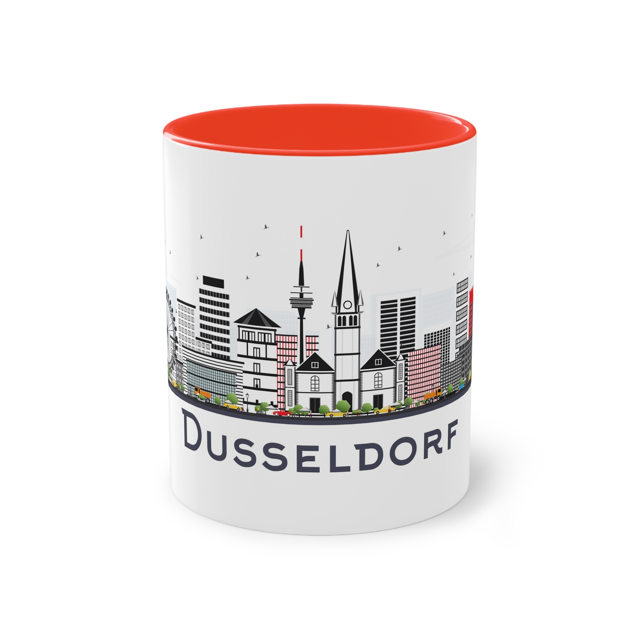 Dusseldorf Isolated Two Tone Coffee Mug 11oz