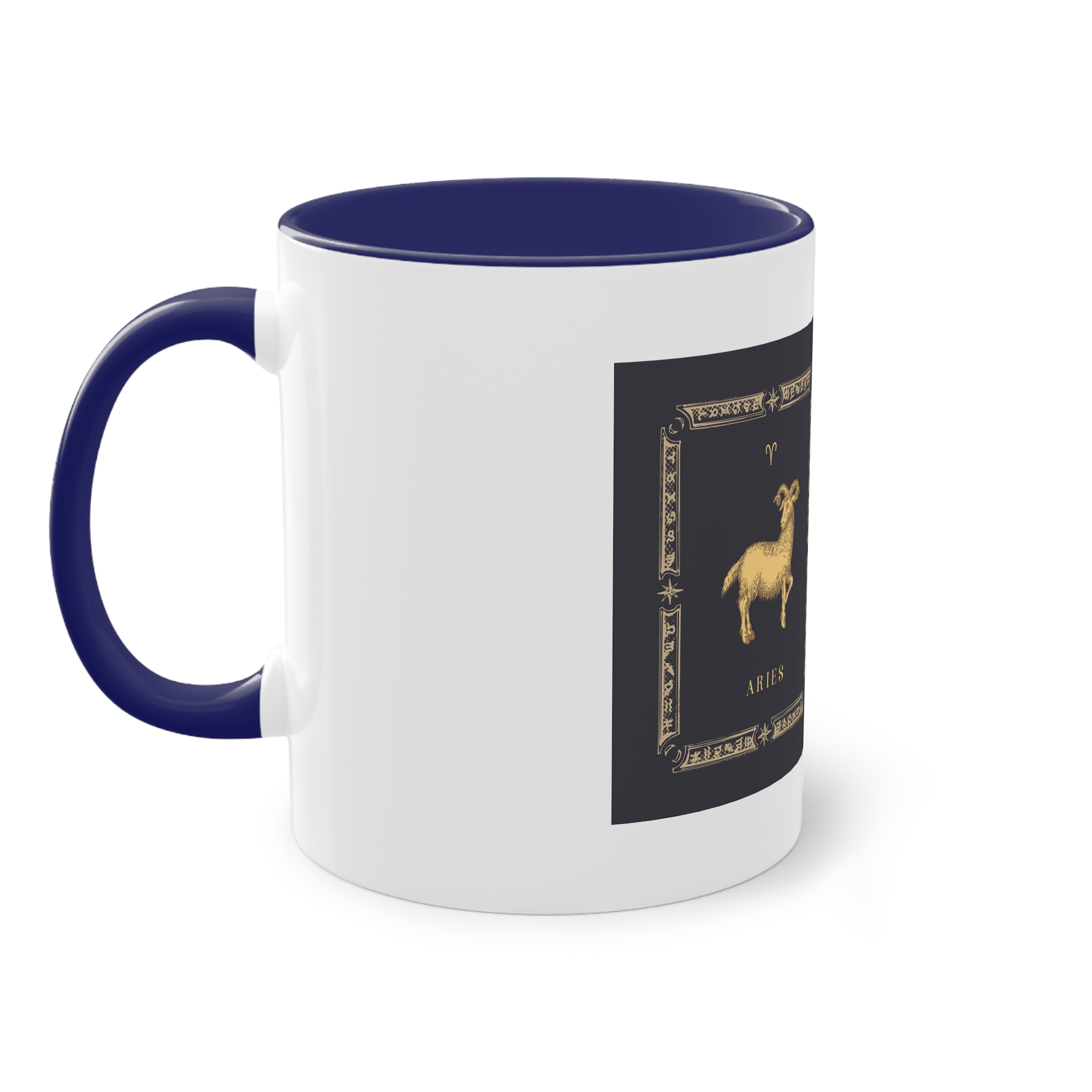 Aries Zodiac 3 Two Tone Coffee Mug 11oz - Image 43