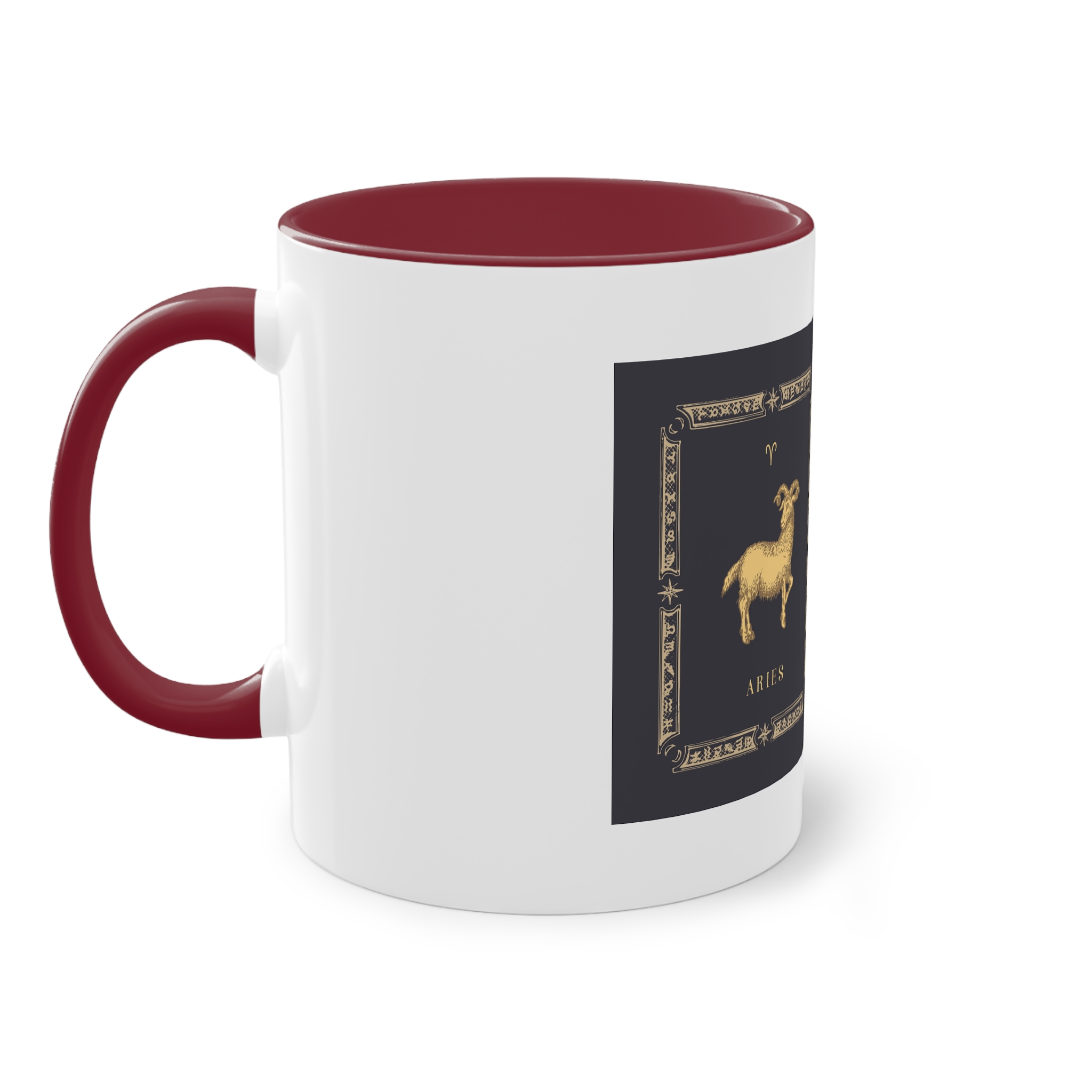 Aries Zodiac 3 Two Tone Coffee Mug 11oz - Image 7