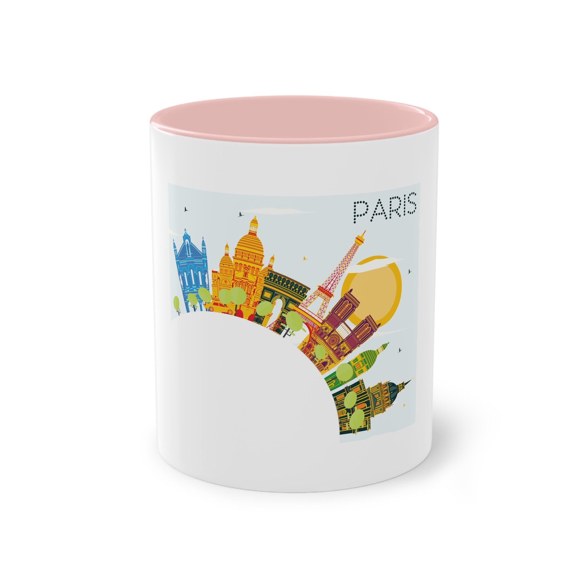 Paris Color Corner Cloud Two Tone Coffee Mug 11oz - Image 45