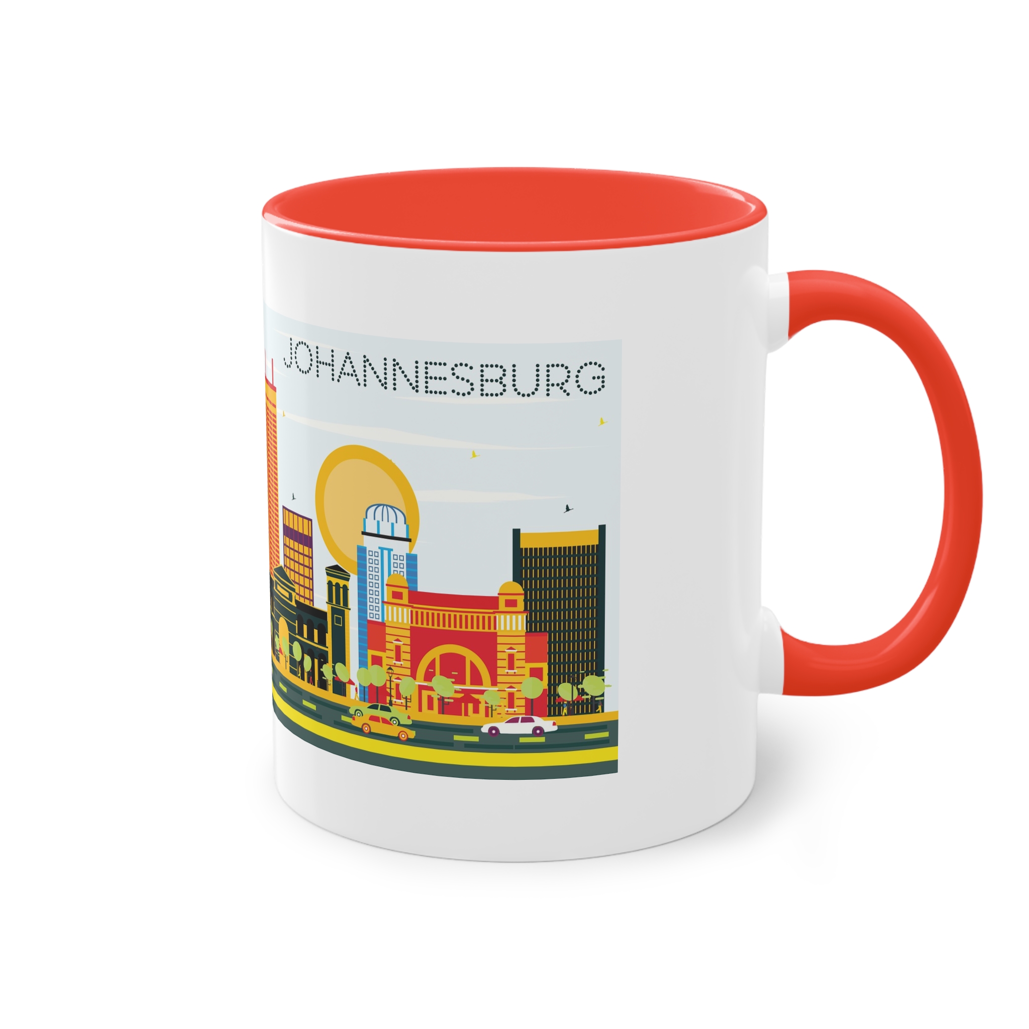 Johannesburg Color Two Tone Coffee Mug 11oz - Image 4