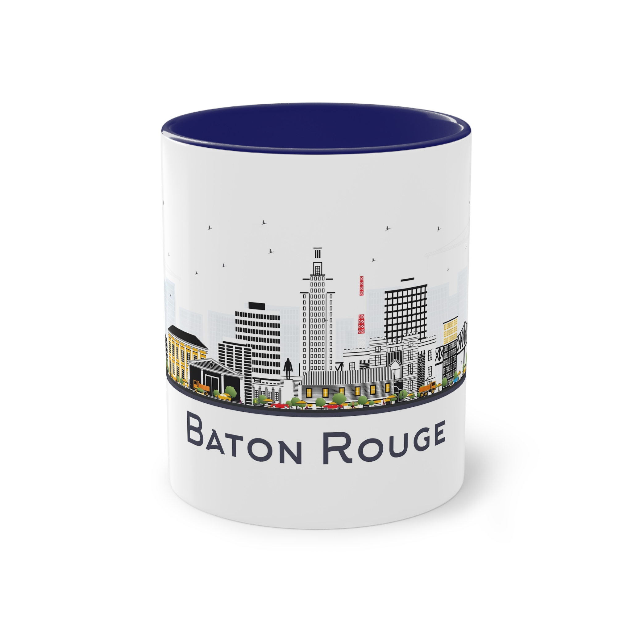 Baton Rouge Isolated Two Tone Coffee Mug 11oz - Image 41