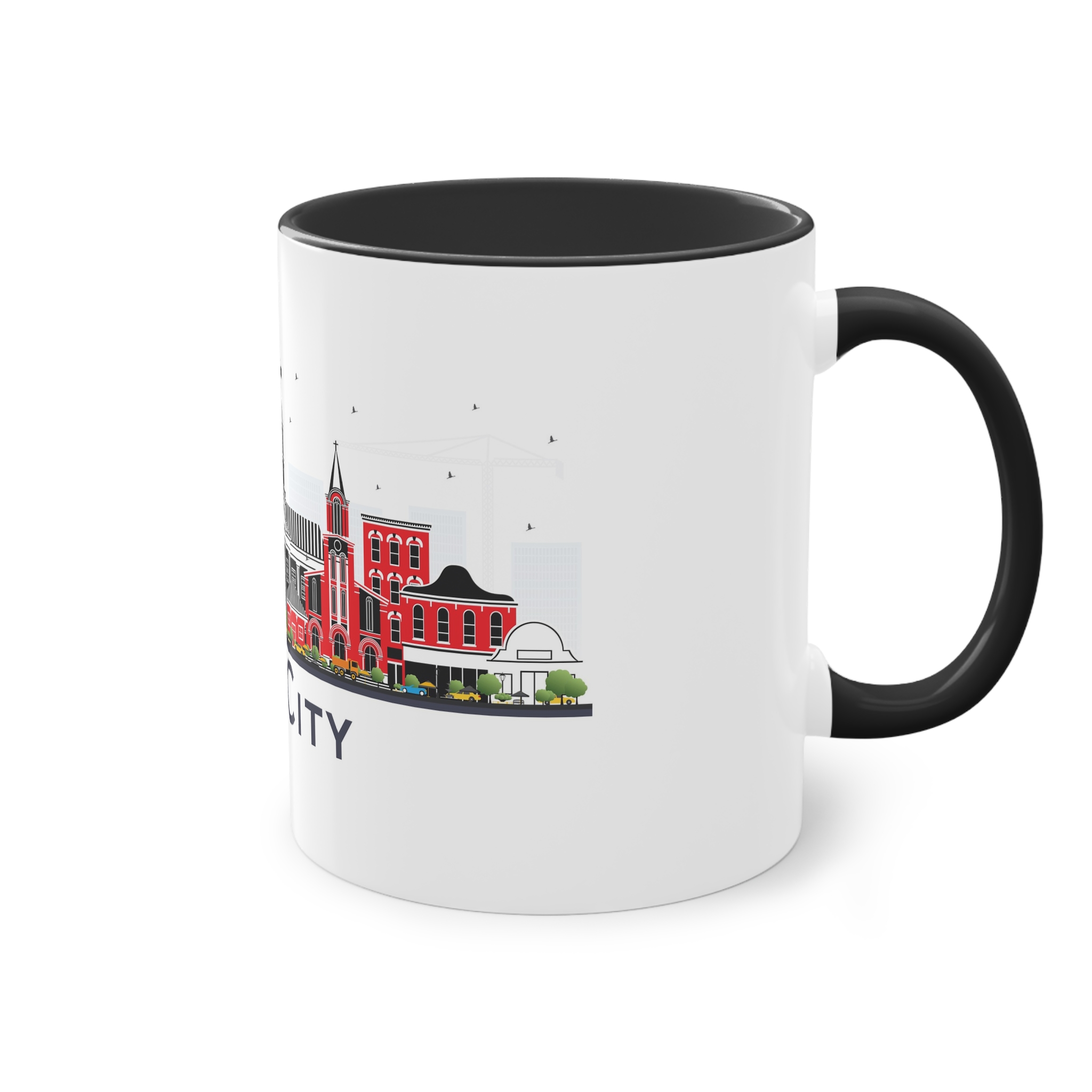 Iowa City Isolated Two Tone Coffee Mug 11oz - Image 12