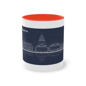 Washington New Outline 1 Inverse Two Tone Coffee Mug 11oz