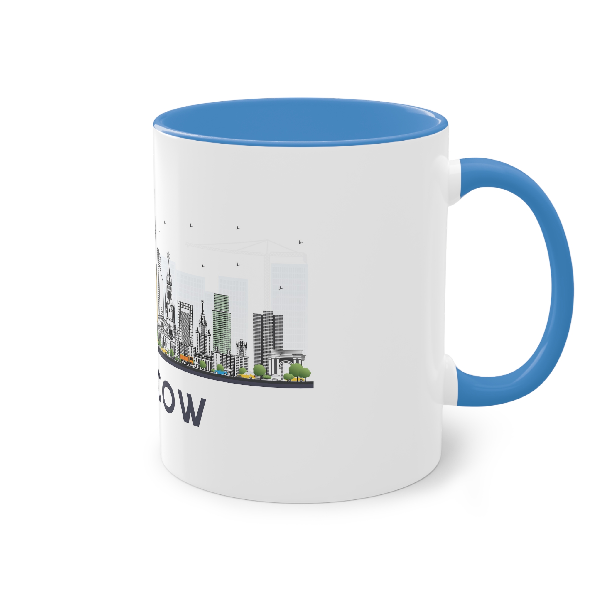 Moscow New Isolated Two Tone Coffee Mug 11oz - Image 36