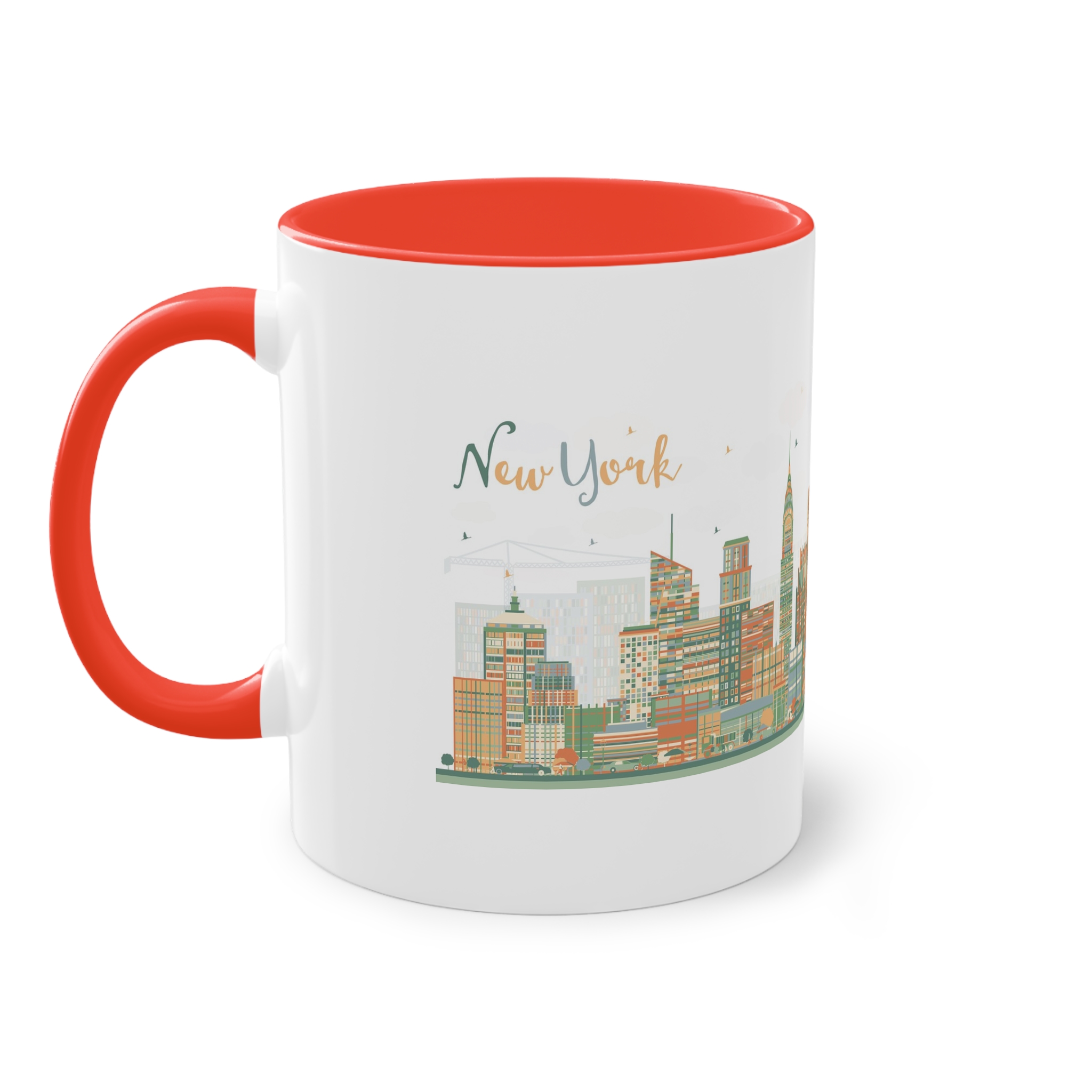 New York New Ver 1 Two Tone Coffee Mug 11oz - Image 3