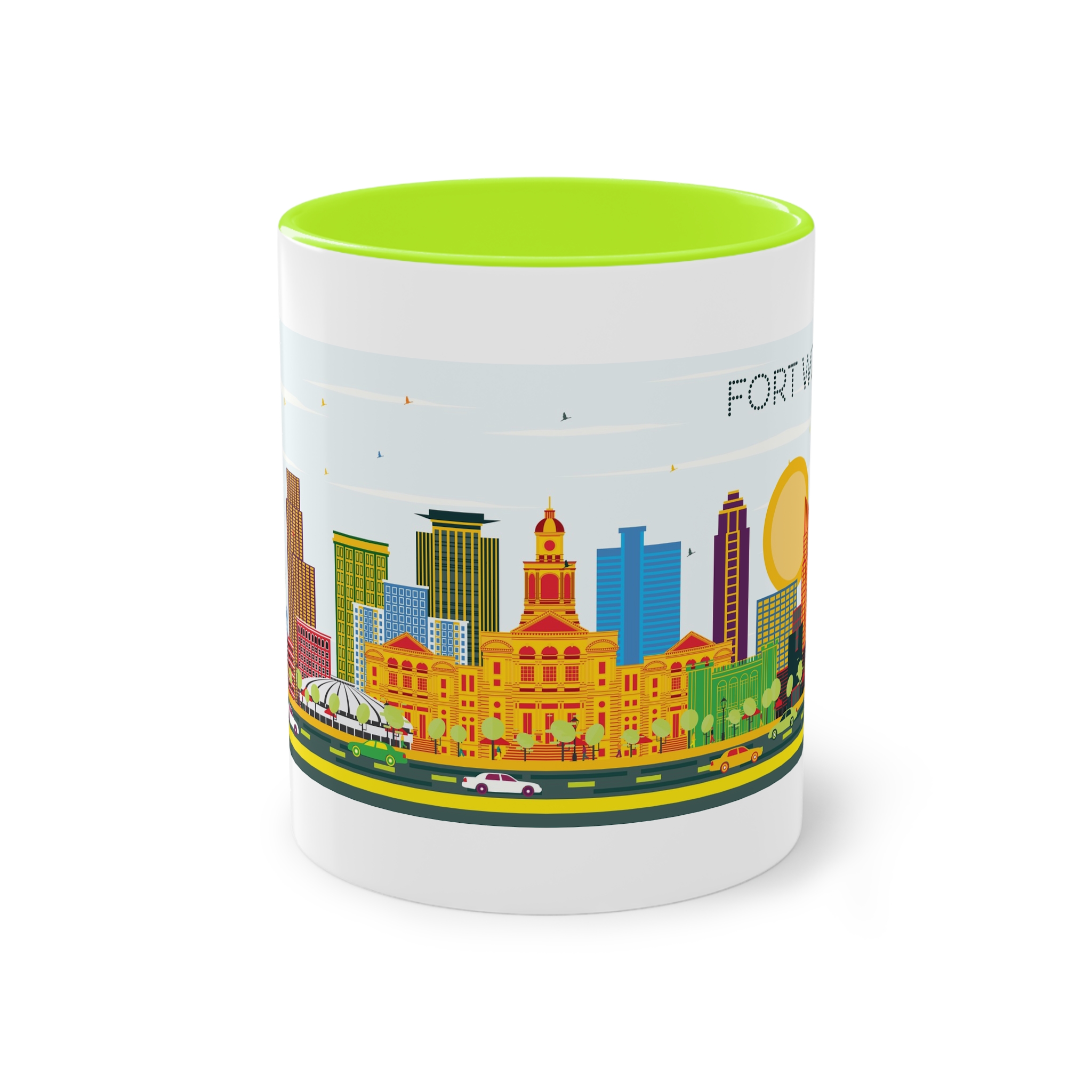 Fort Worth Color Two Tone Coffee Mug 11oz - Image 25