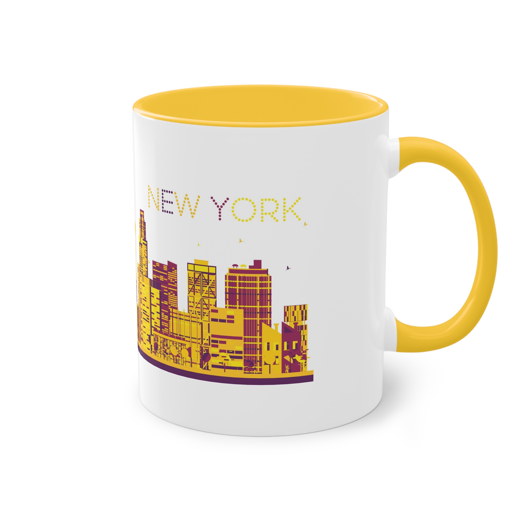 New York Color Ver 1 Two Tone Coffee Mug 11oz - Image 20