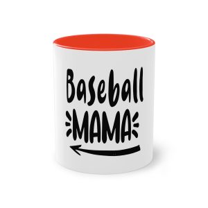 Baseball Mama 1 Two Tone Coffee Mug 11oz