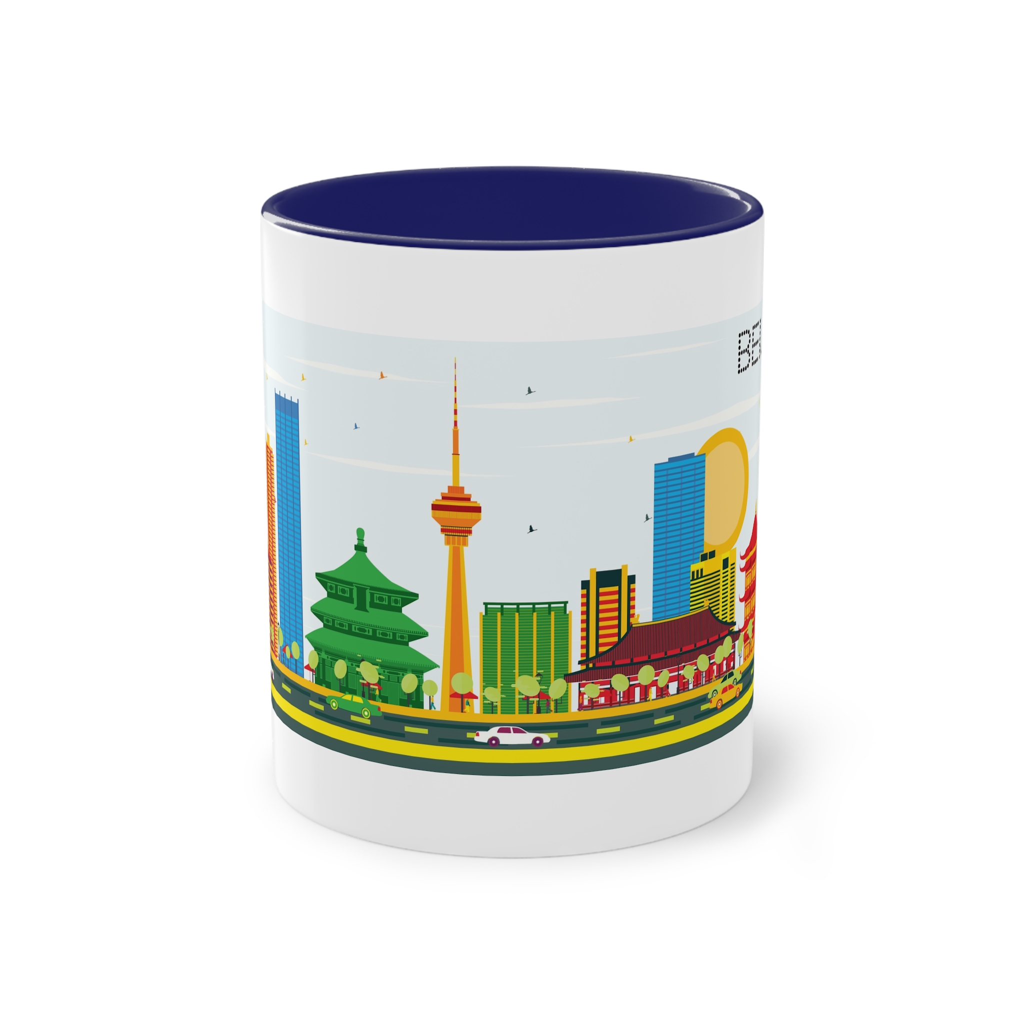 Beijing Color Two Tone Coffee Mug 11oz - Image 41