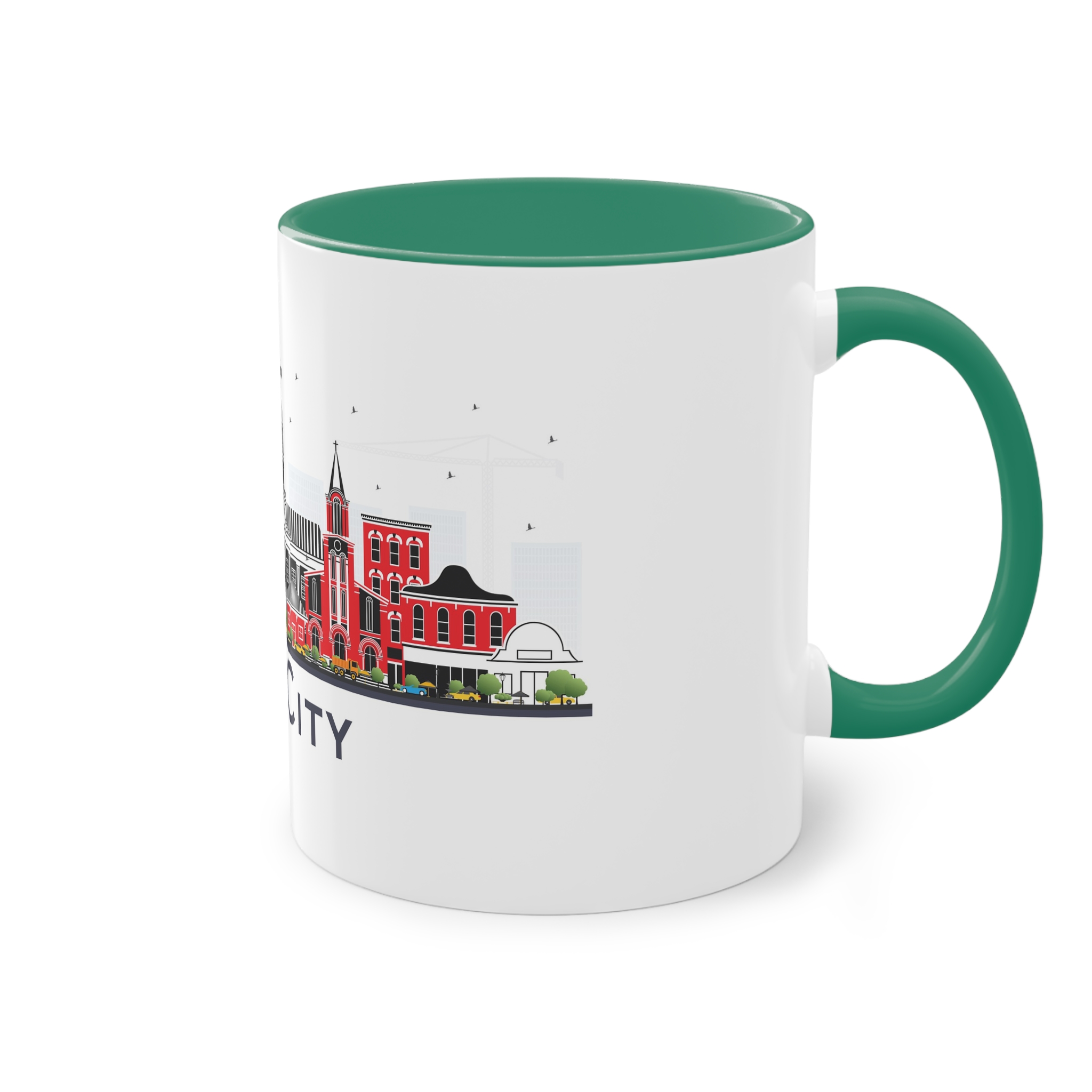 Iowa City Isolated Two Tone Coffee Mug 11oz - Image 32