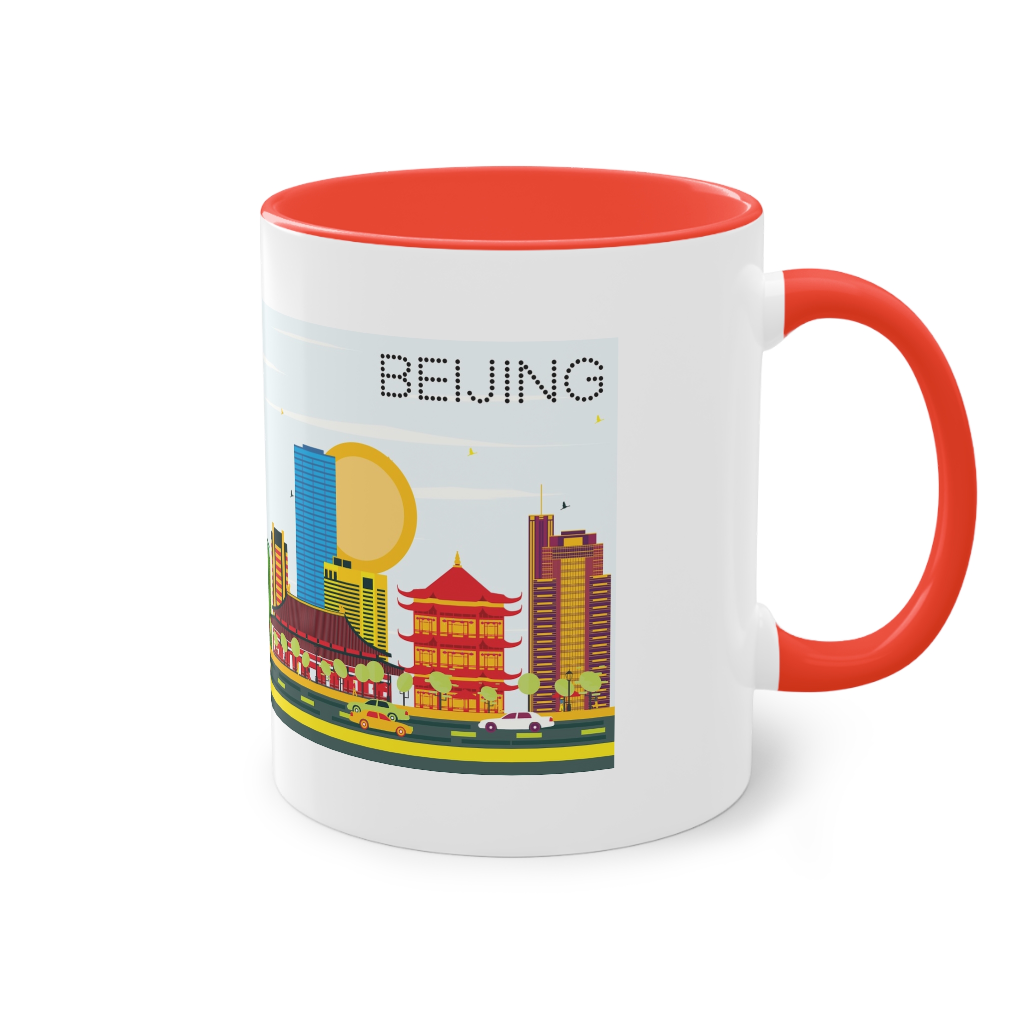 Beijing Color Two Tone Coffee Mug 11oz - Image 4