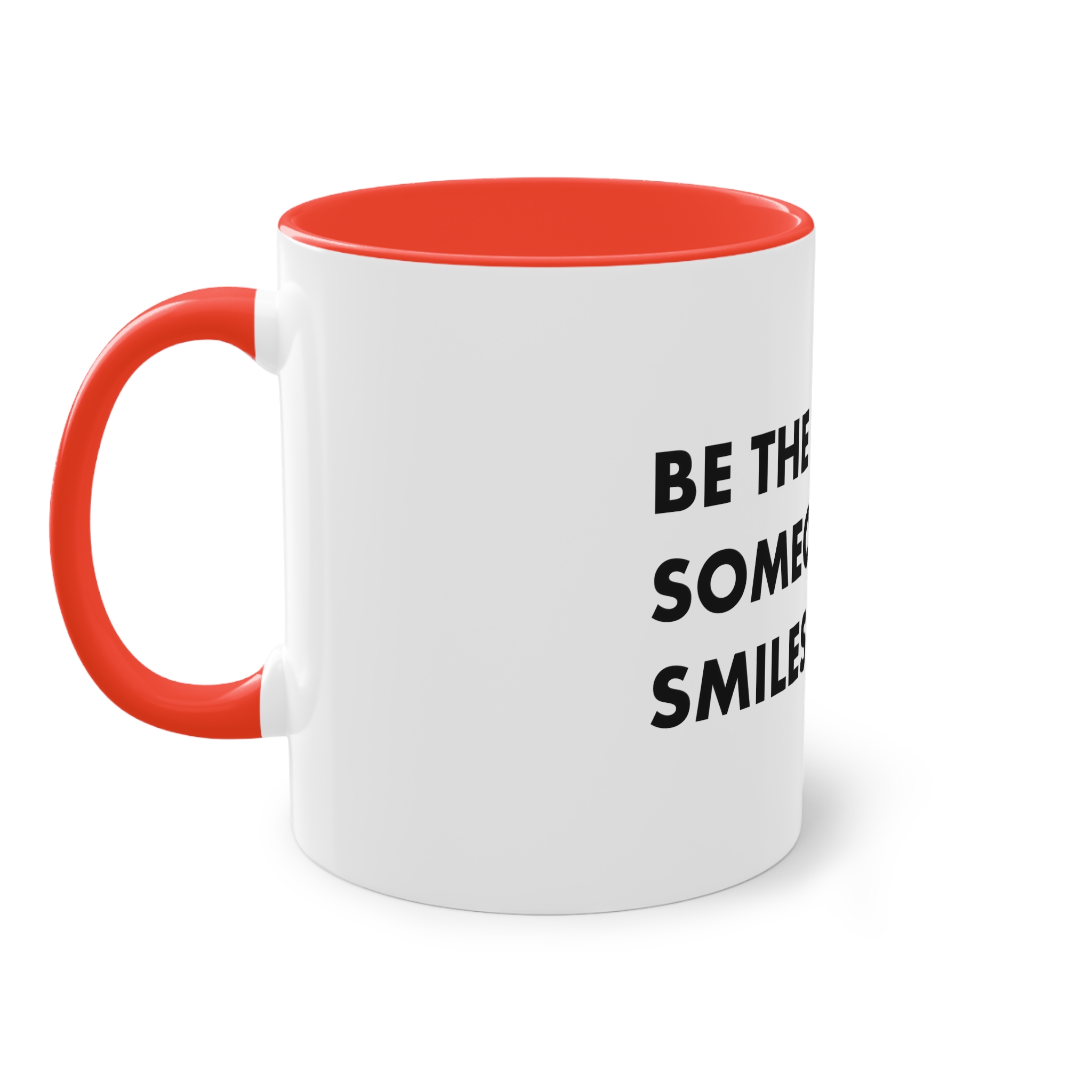 Be Reason Someone Smiles Today Two Tone Coffee Mug 11oz - Image 3