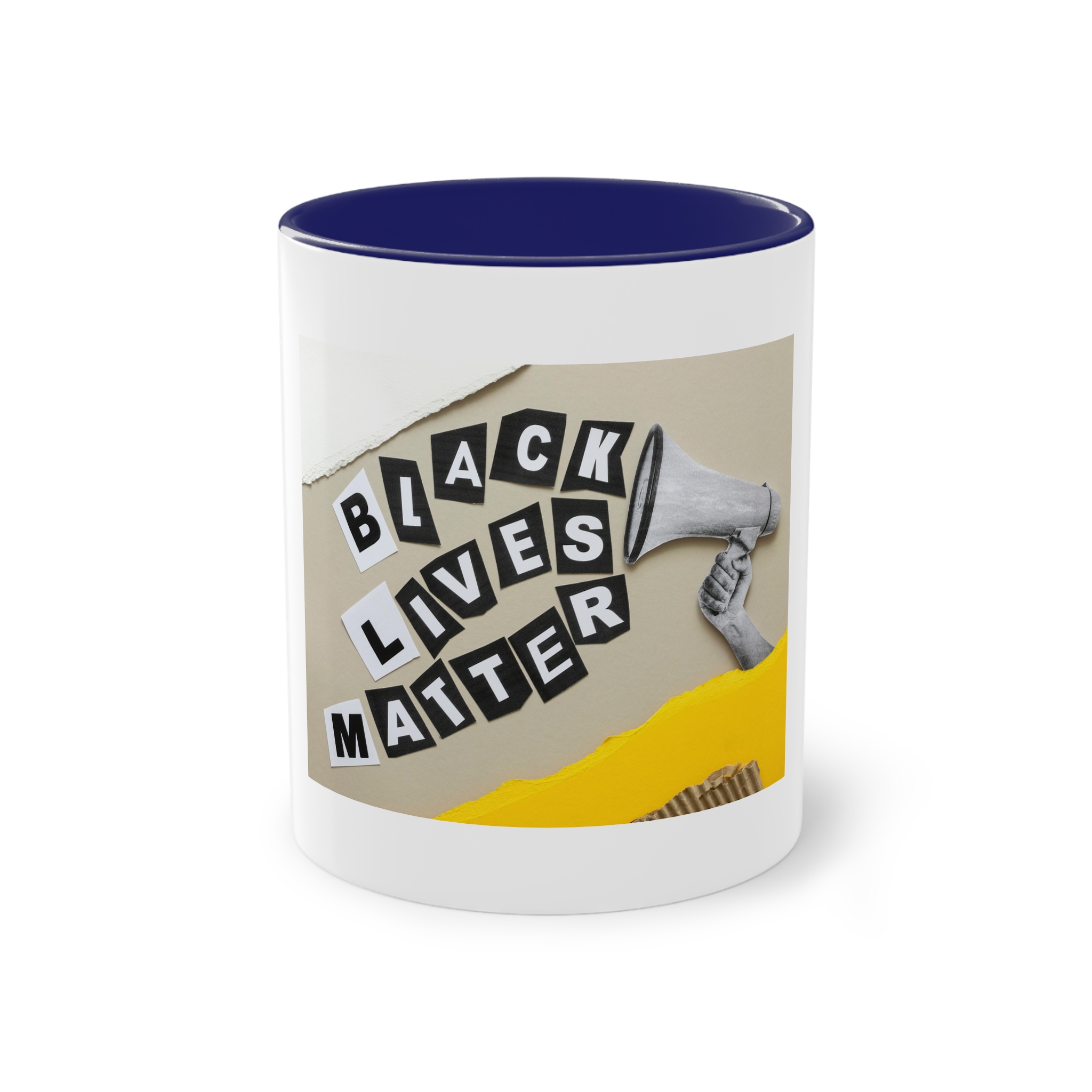 Black Lives Matter Collage Two Tone Coffee Mug 11oz - Image 41