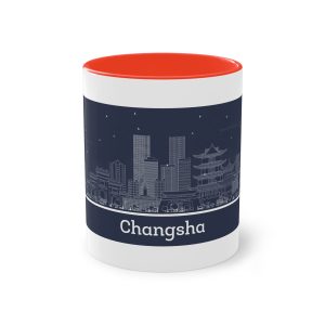 Changsha Outline Inverse Two Tone Coffee Mug 11oz