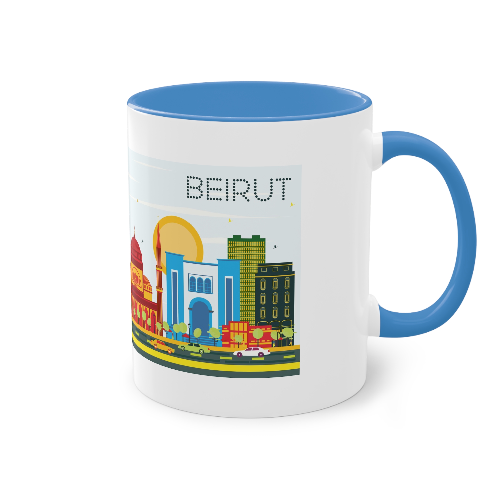 Beirut Color Two Tone Coffee Mug 11oz - Image 36