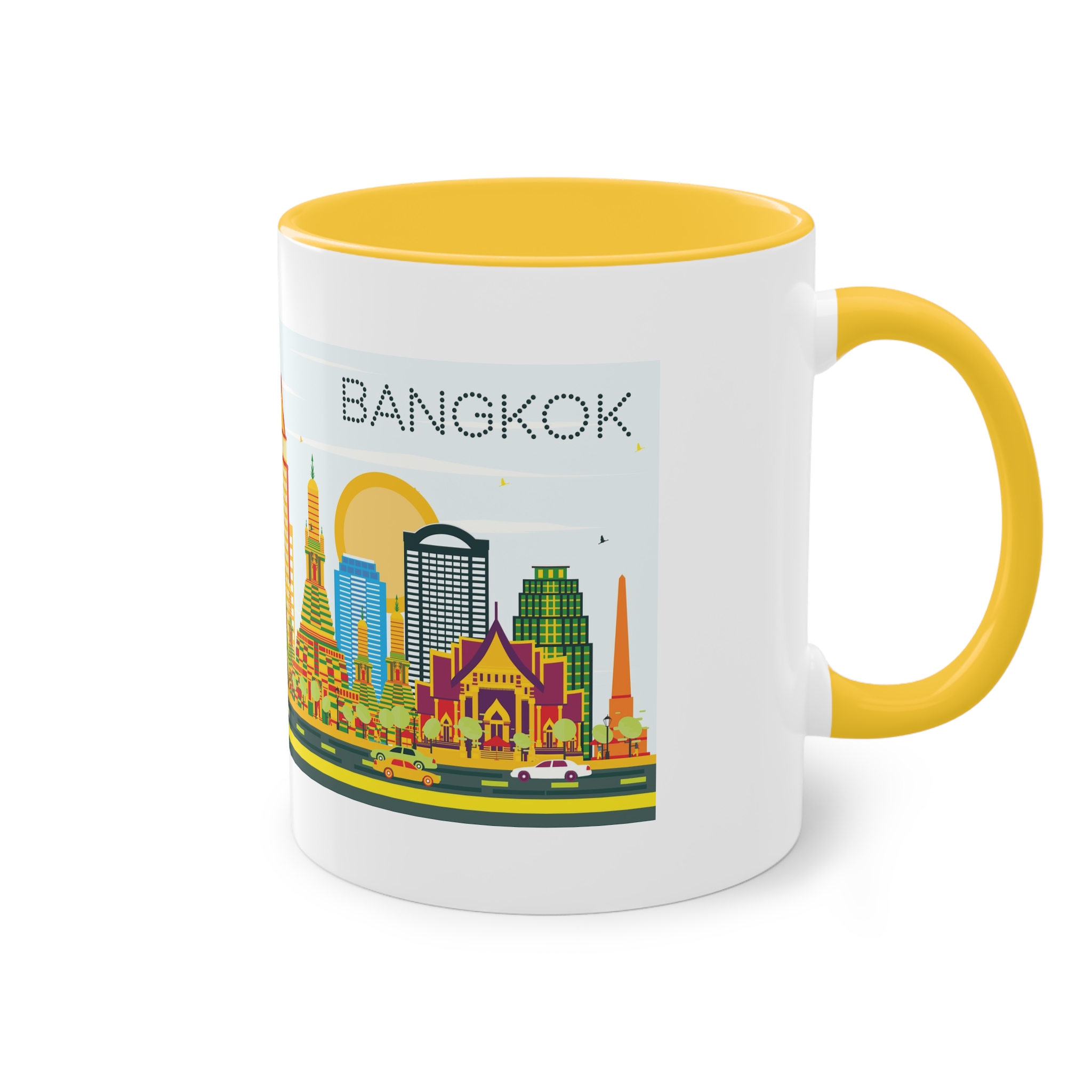 Bangkok Color Two Tone Coffee Mug 11oz - Image 20