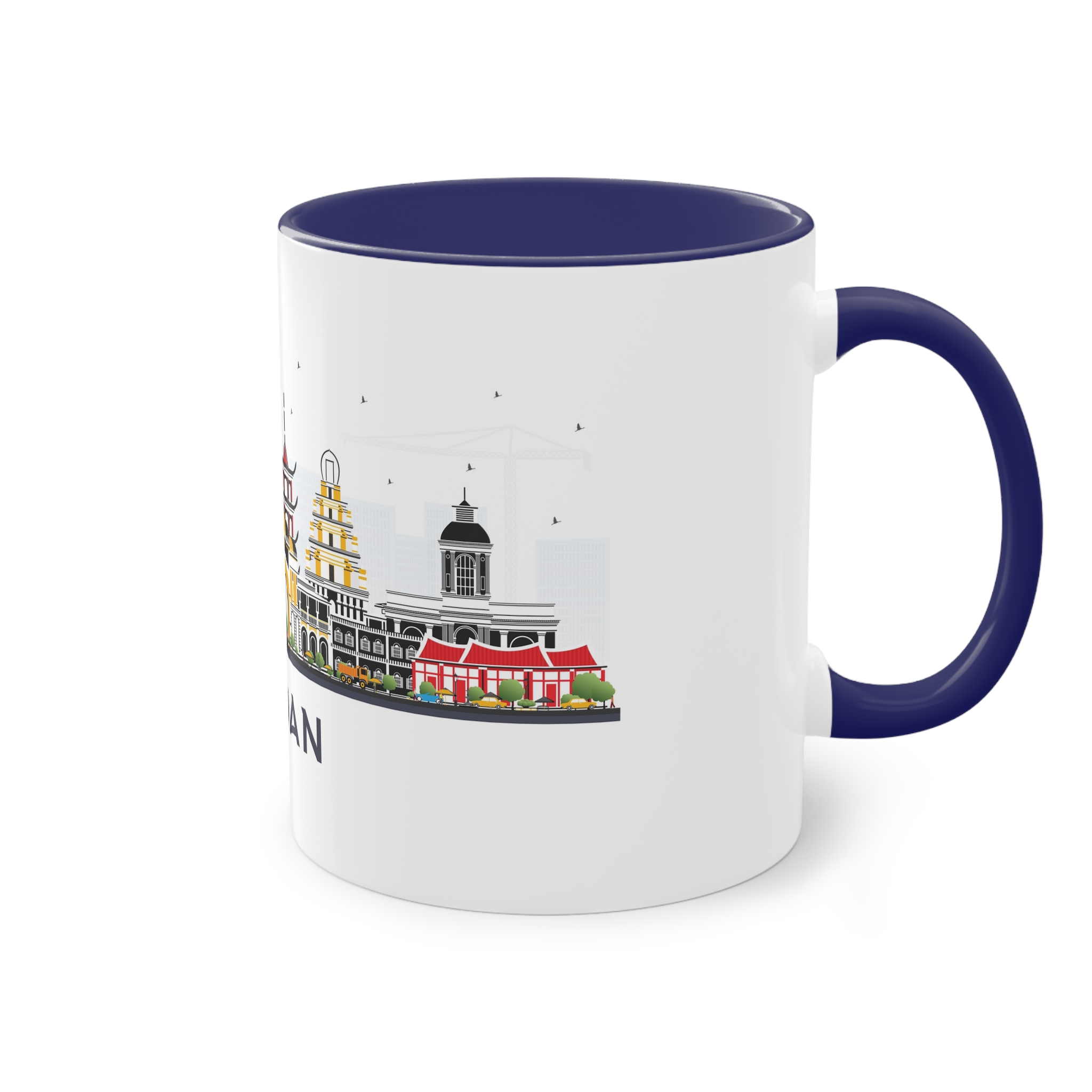 Medan Isolated Two Tone Coffee Mug 11oz - Image 44