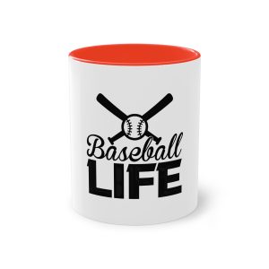 Baseball Life Two Tone Coffee Mug 11oz