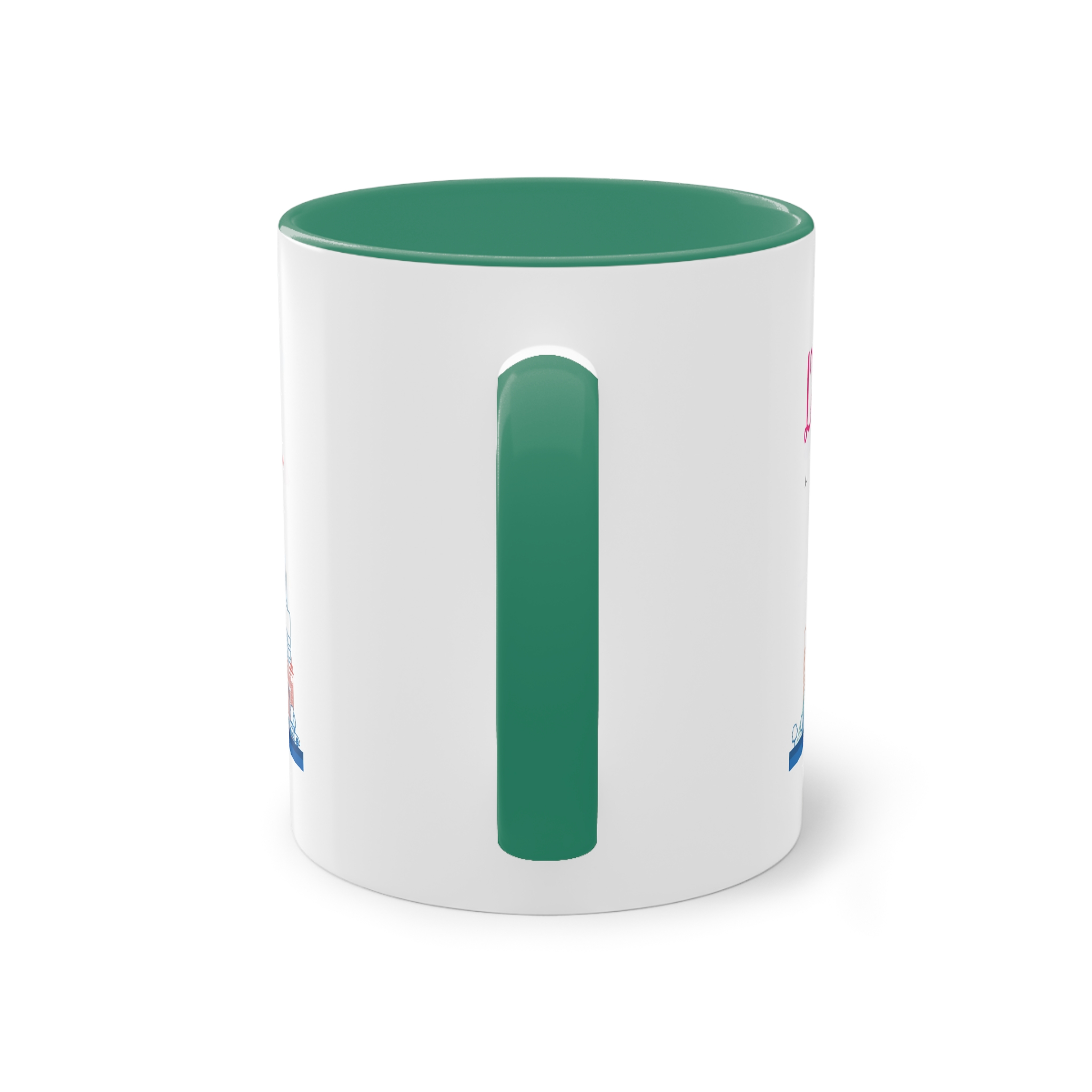 Dubai Outline Color Two Tone Coffee Mug 11oz - Image 30