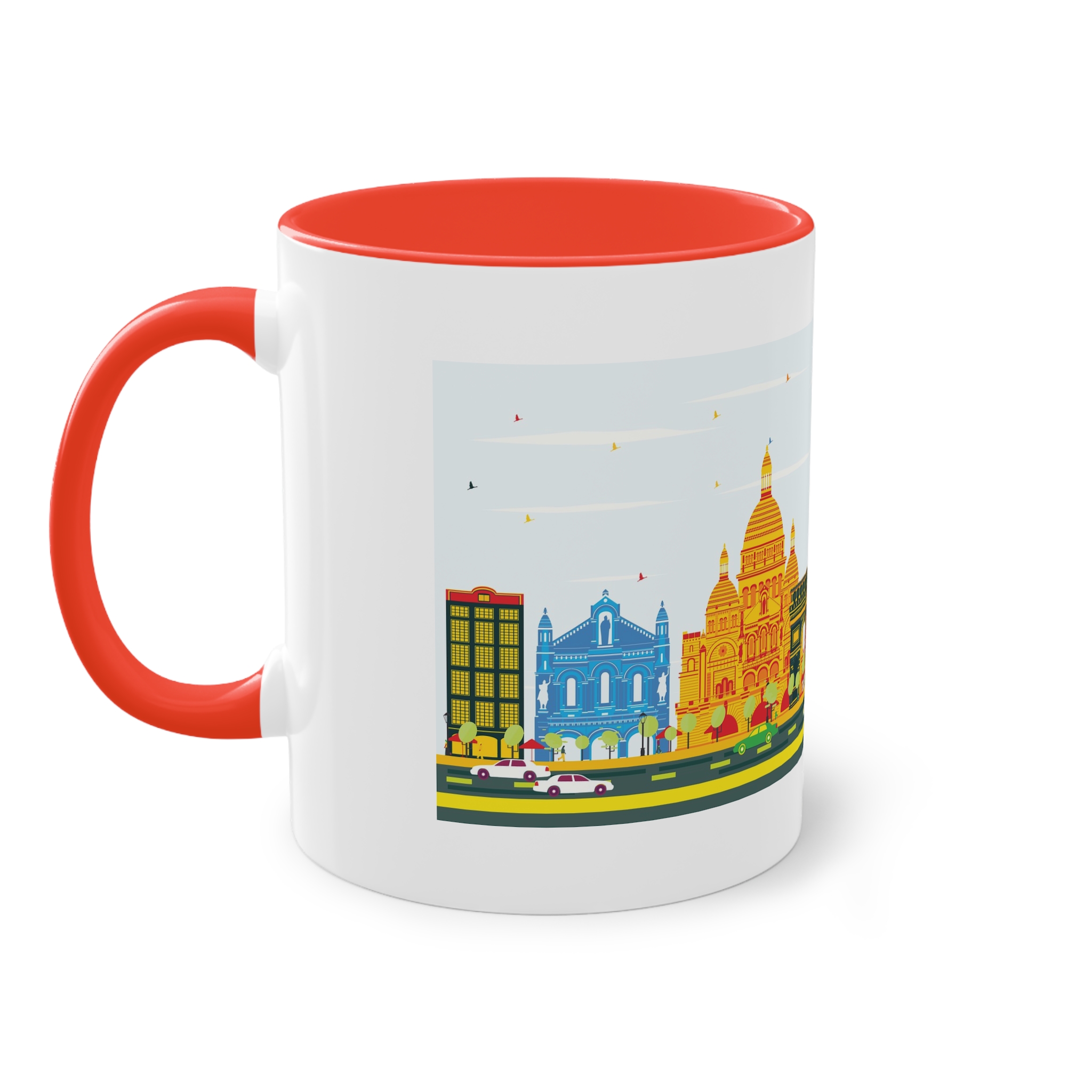 Paris Color Two Tone Coffee Mug 11oz - Image 3