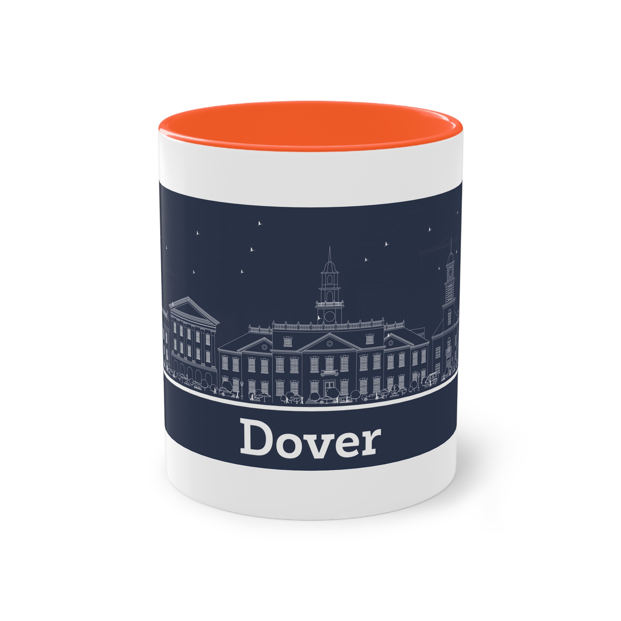 Dover Outline Inverse Two Tone Coffee Mug 11oz - Image 13