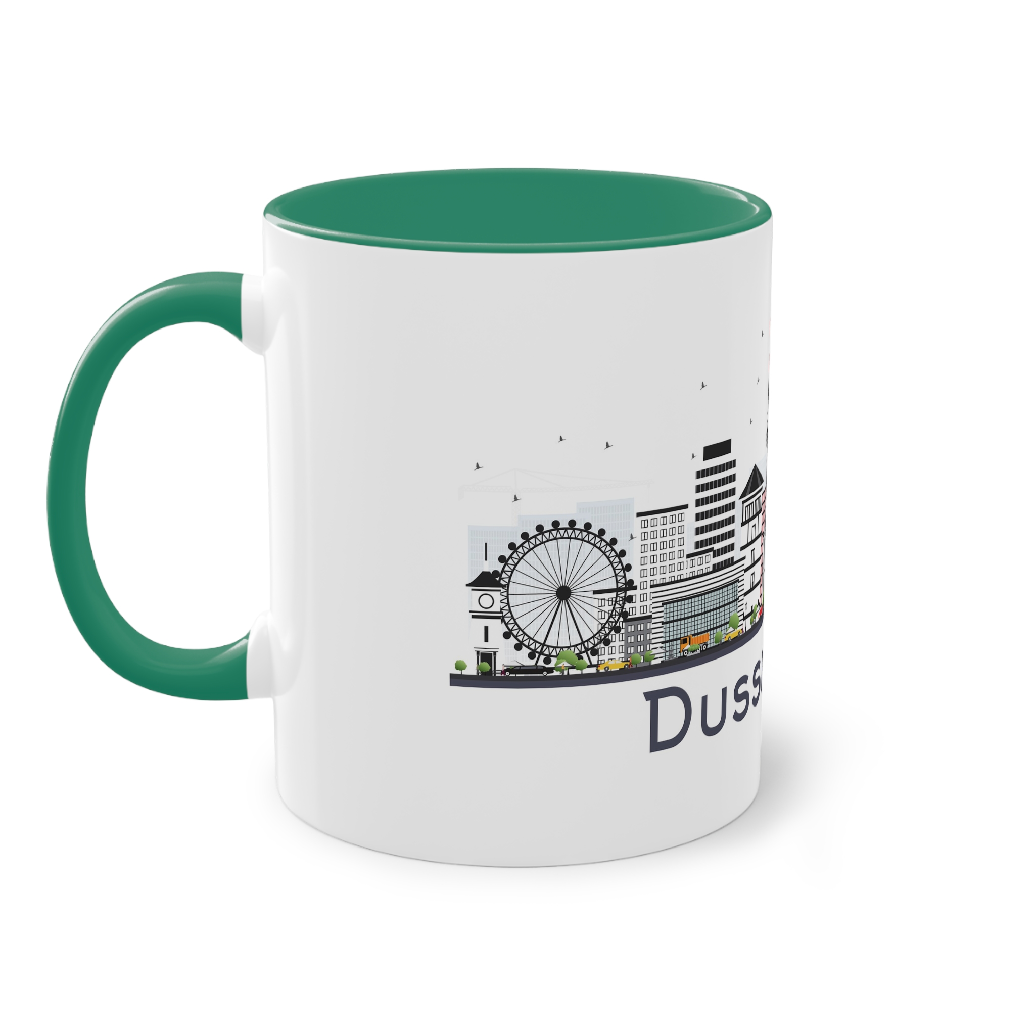 Dusseldorf Isolated Two Tone Coffee Mug 11oz - Image 31