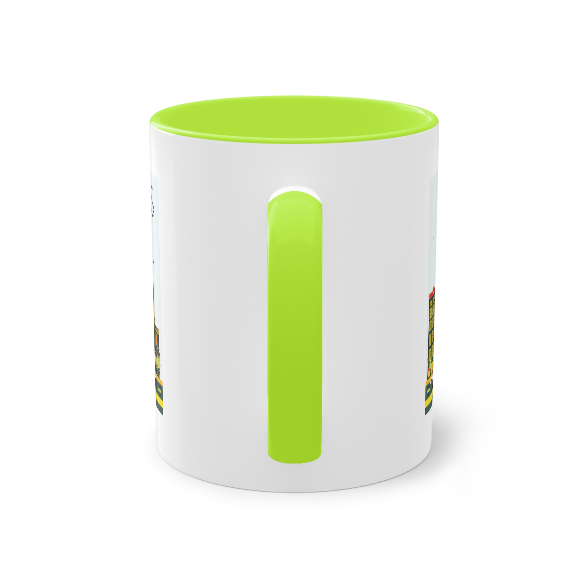 Paris Color Two Tone Coffee Mug 11oz - Image 26