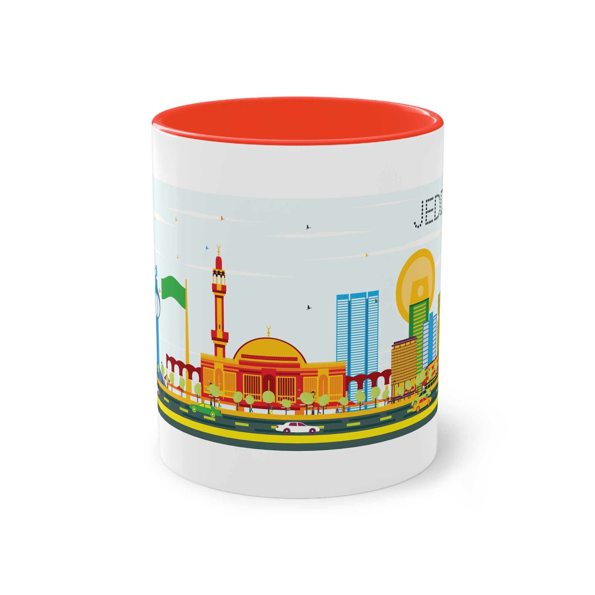 Jeddah Color Two Tone Coffee Mug 11oz