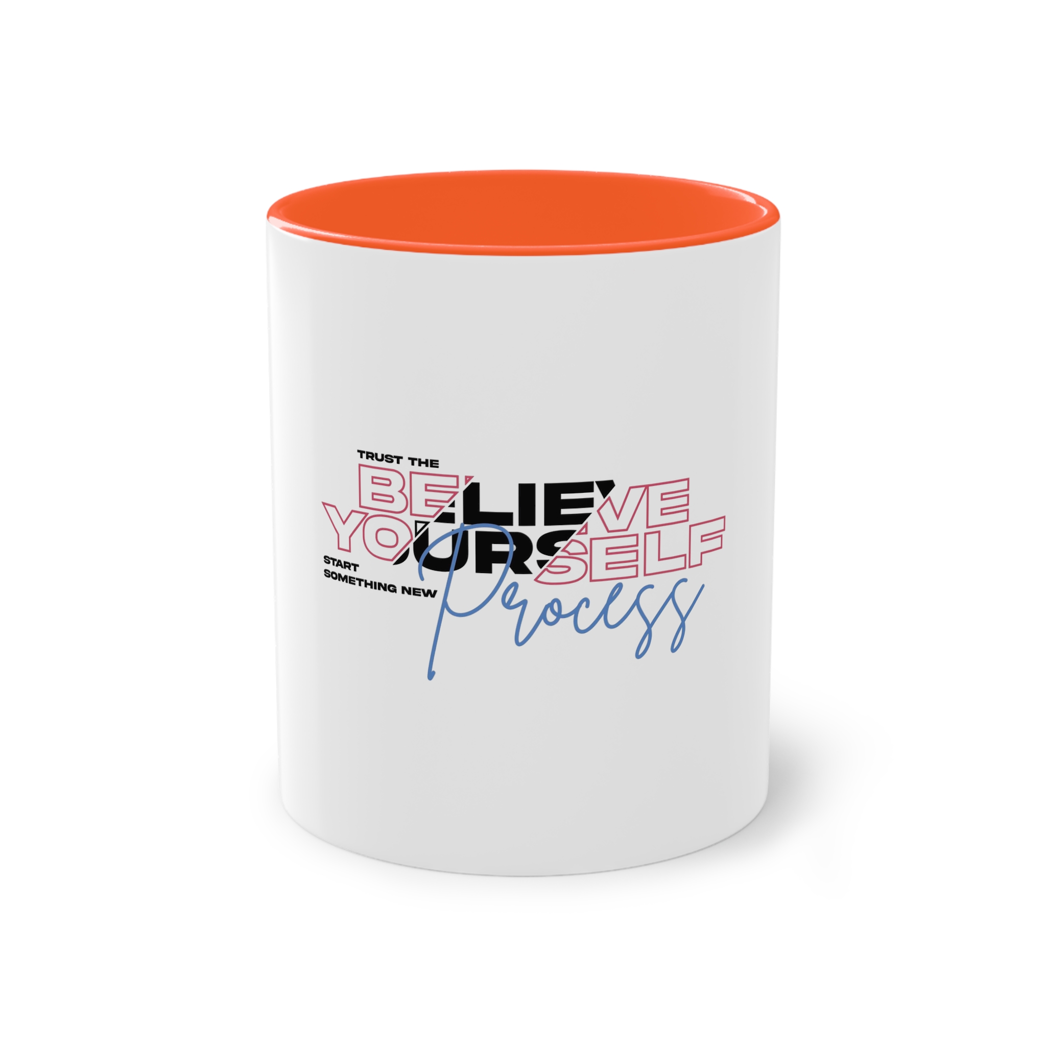 Believe Yourself Process Two Tone Coffee Mug 11oz - Image 13