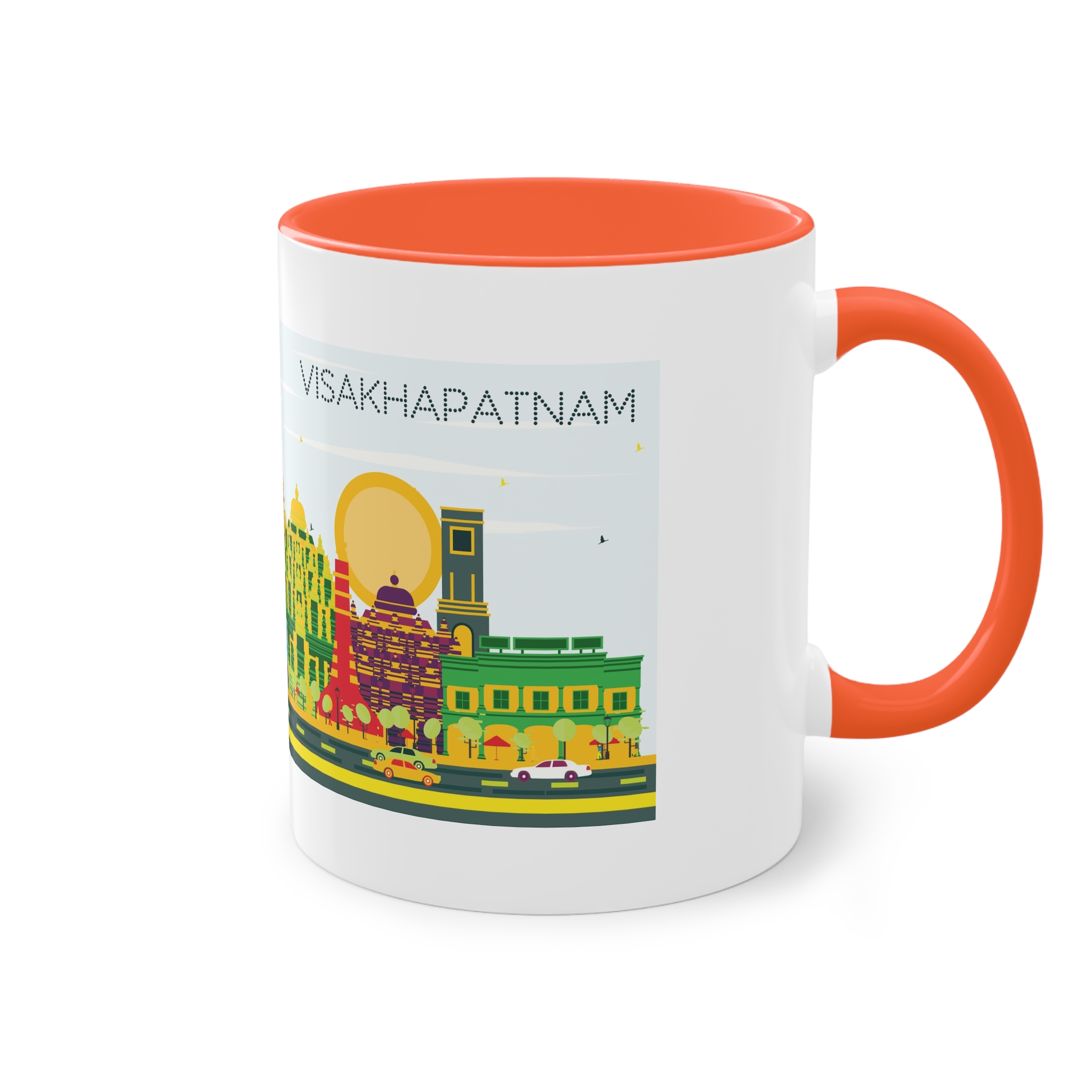 Visakhapatnam Color Two Tone Coffee Mug 11oz - Image 16
