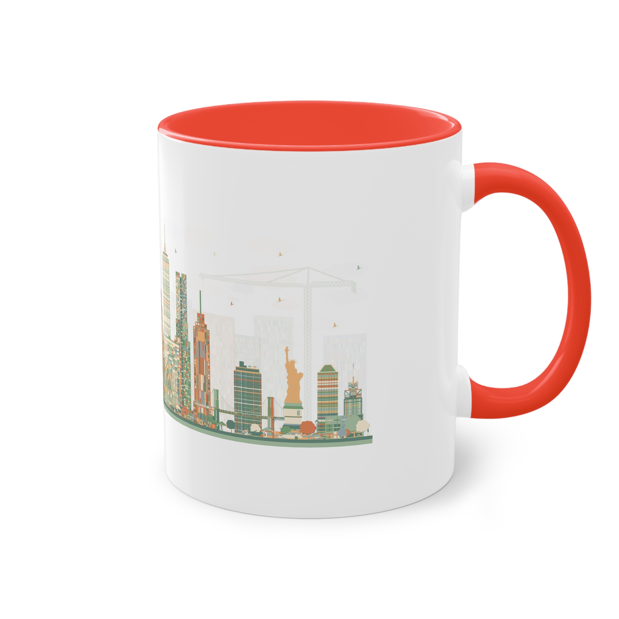 New York New Ver 1 Two Tone Coffee Mug 11oz - Image 4