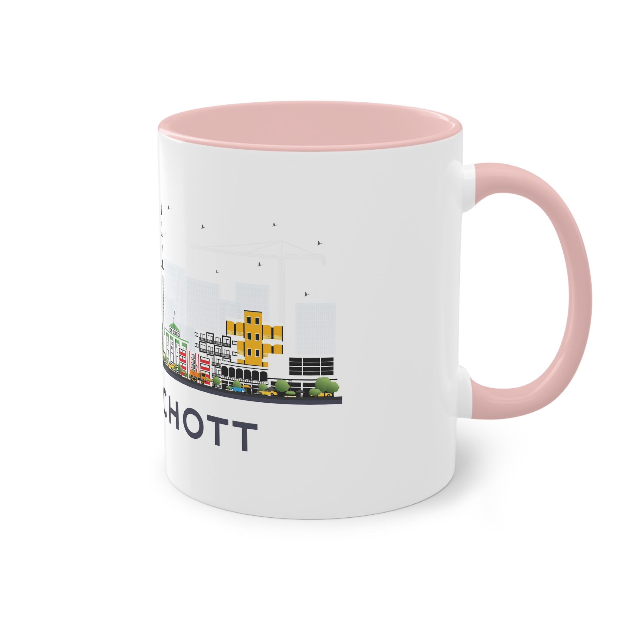 Nouakchott Isolated Two Tone Coffee Mug 11oz - Image 48