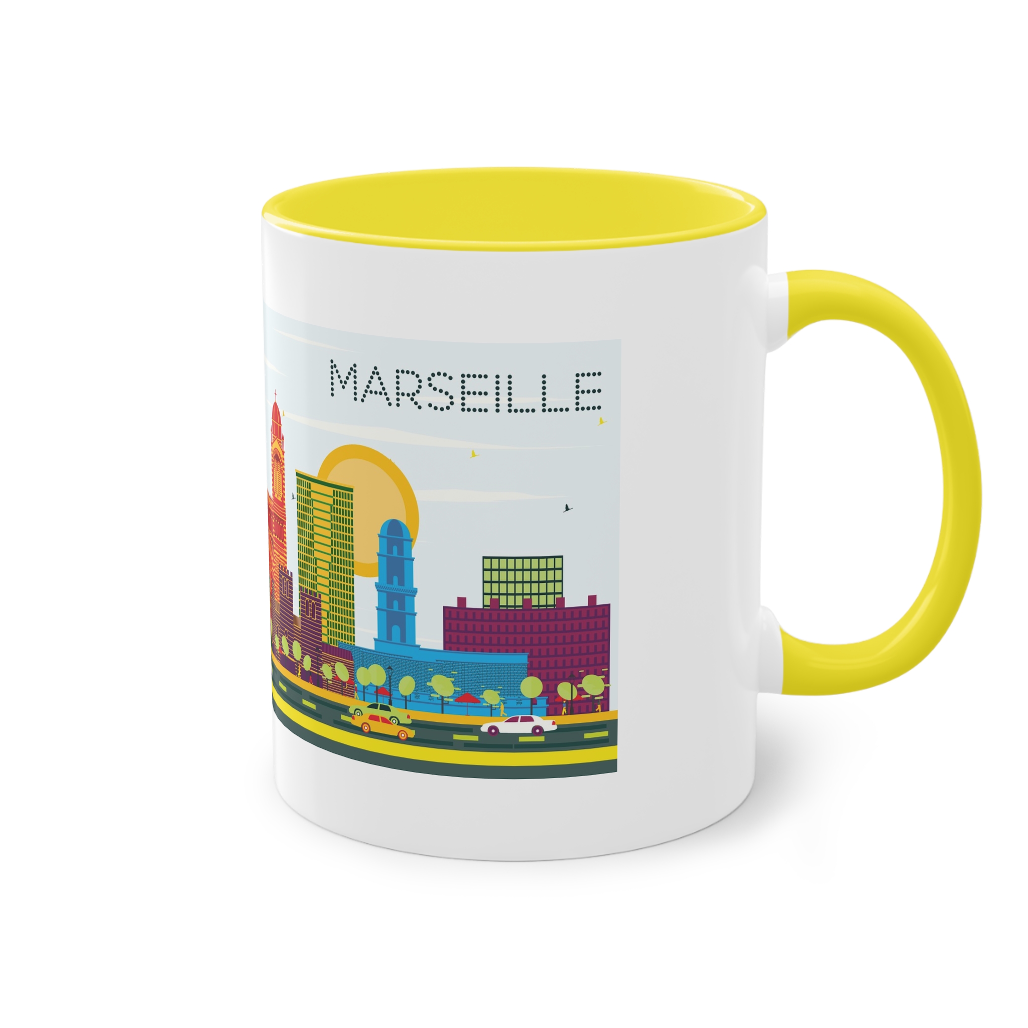 Marseille Color Two Tone Coffee Mug 11oz - Image 24
