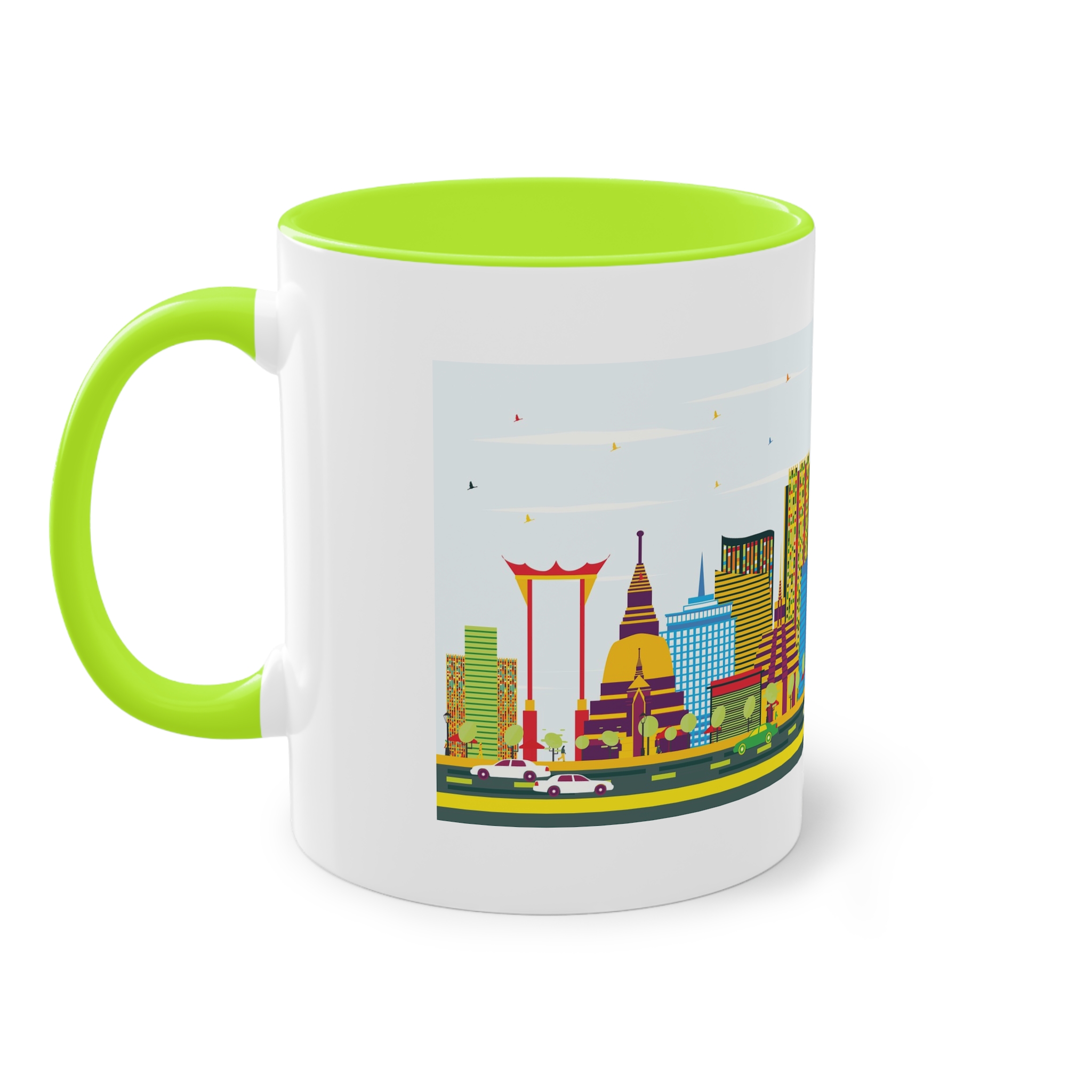 Bangkok Color Two Tone Coffee Mug 11oz - Image 27
