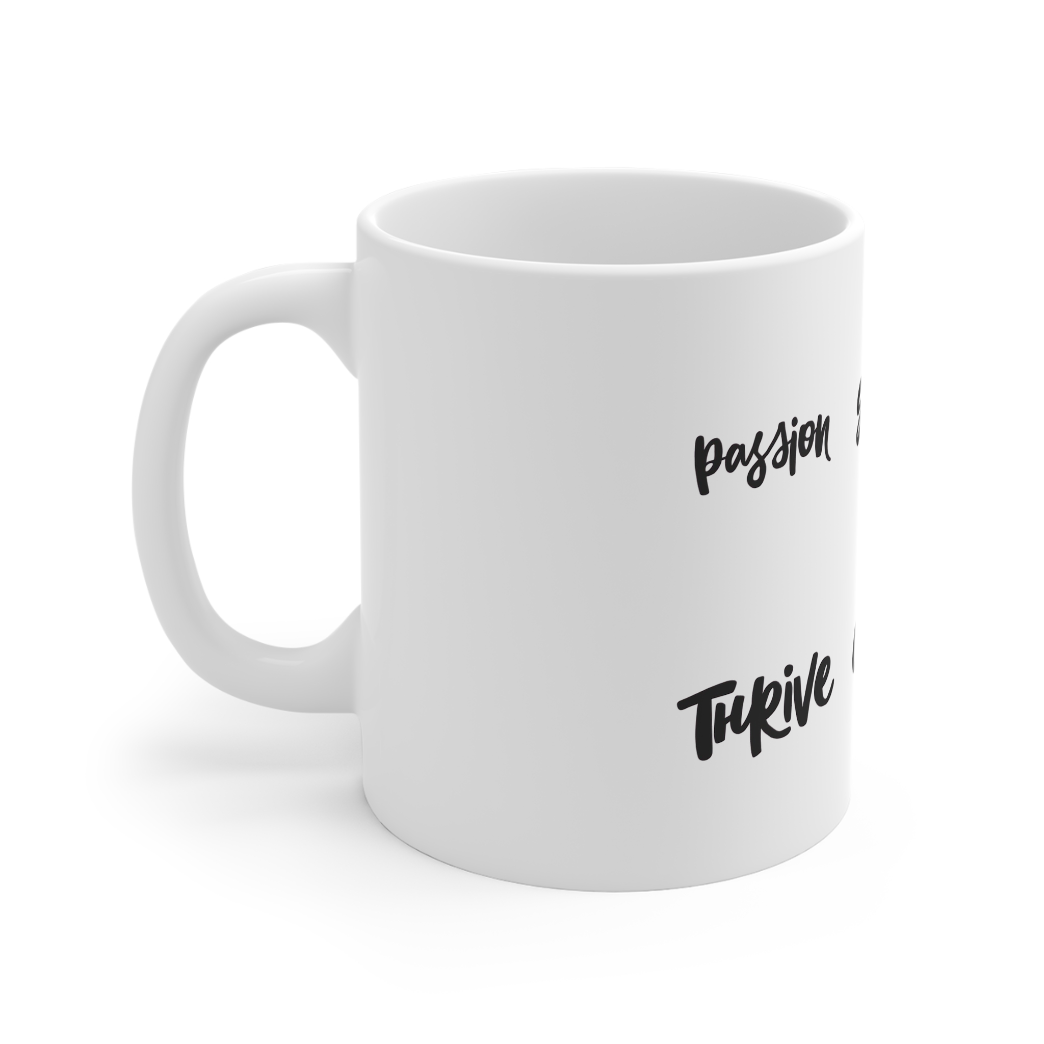 Set Handwritten Words About Success 11oz White Mug - Image 2
