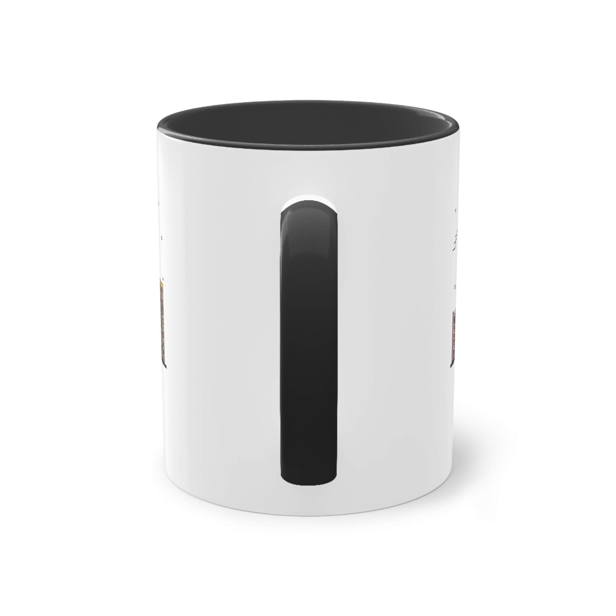 Cape Town Outline Bold Color Two Tone Coffee Mug 11oz - Image 10