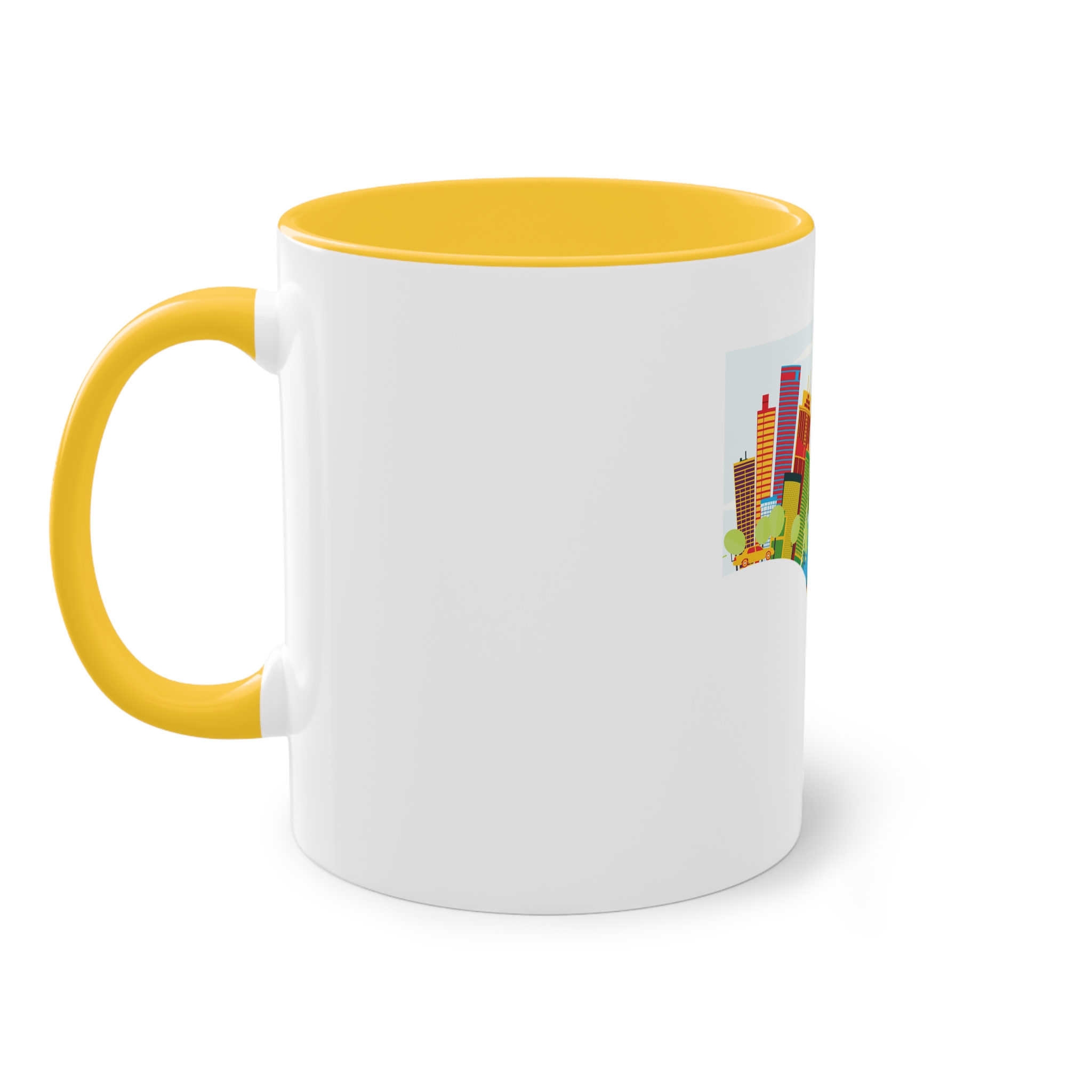 Panama Color Corner Cloud Two Tone Coffee Mug 11oz - Image 19