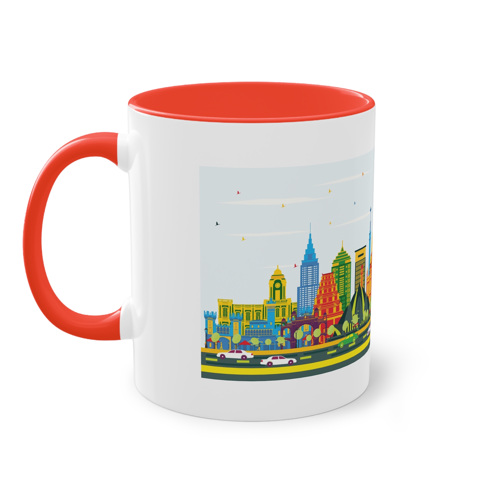 India Color Two Tone Coffee Mug 11oz - Image 3