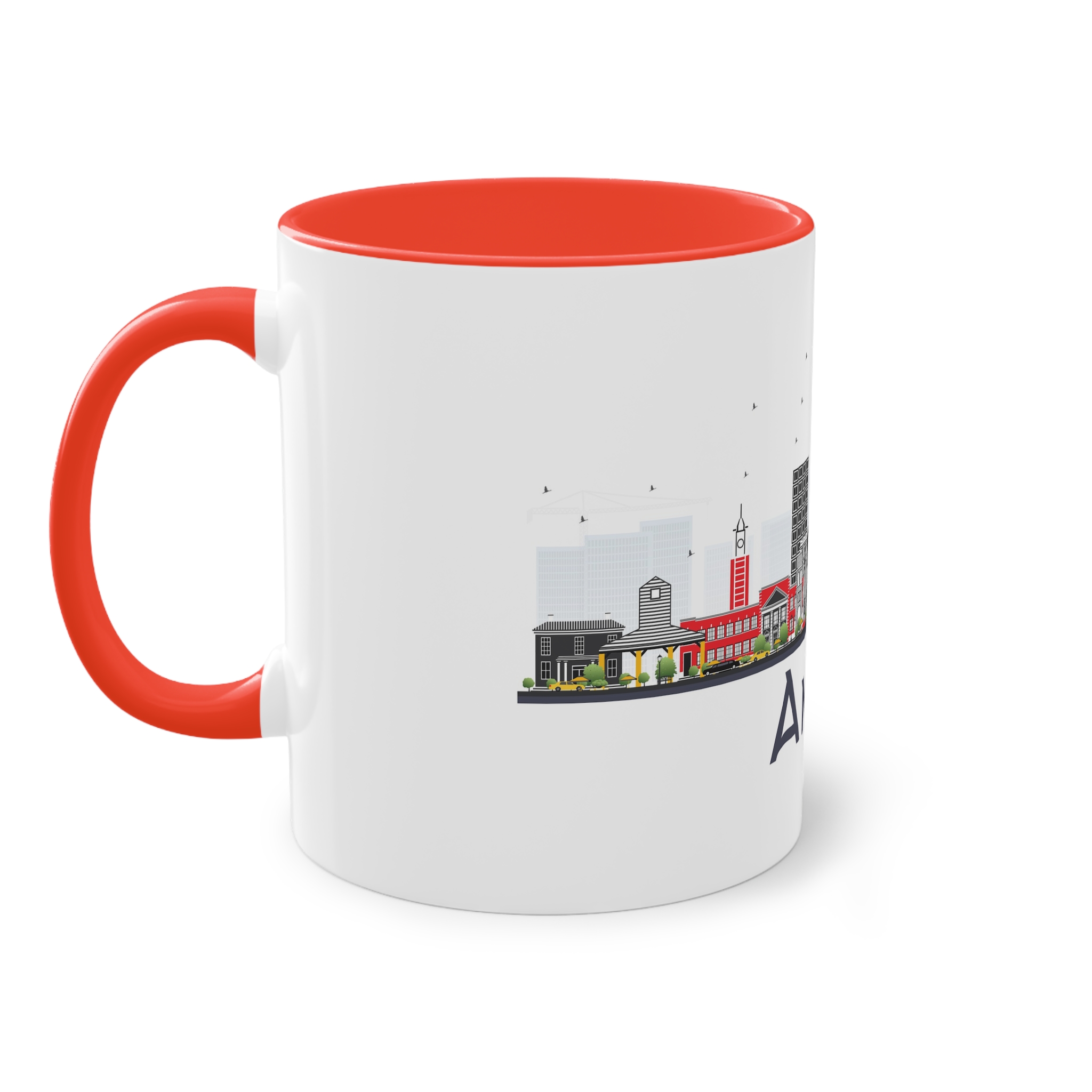 Ames Isolated Two Tone Coffee Mug 11oz - Image 3