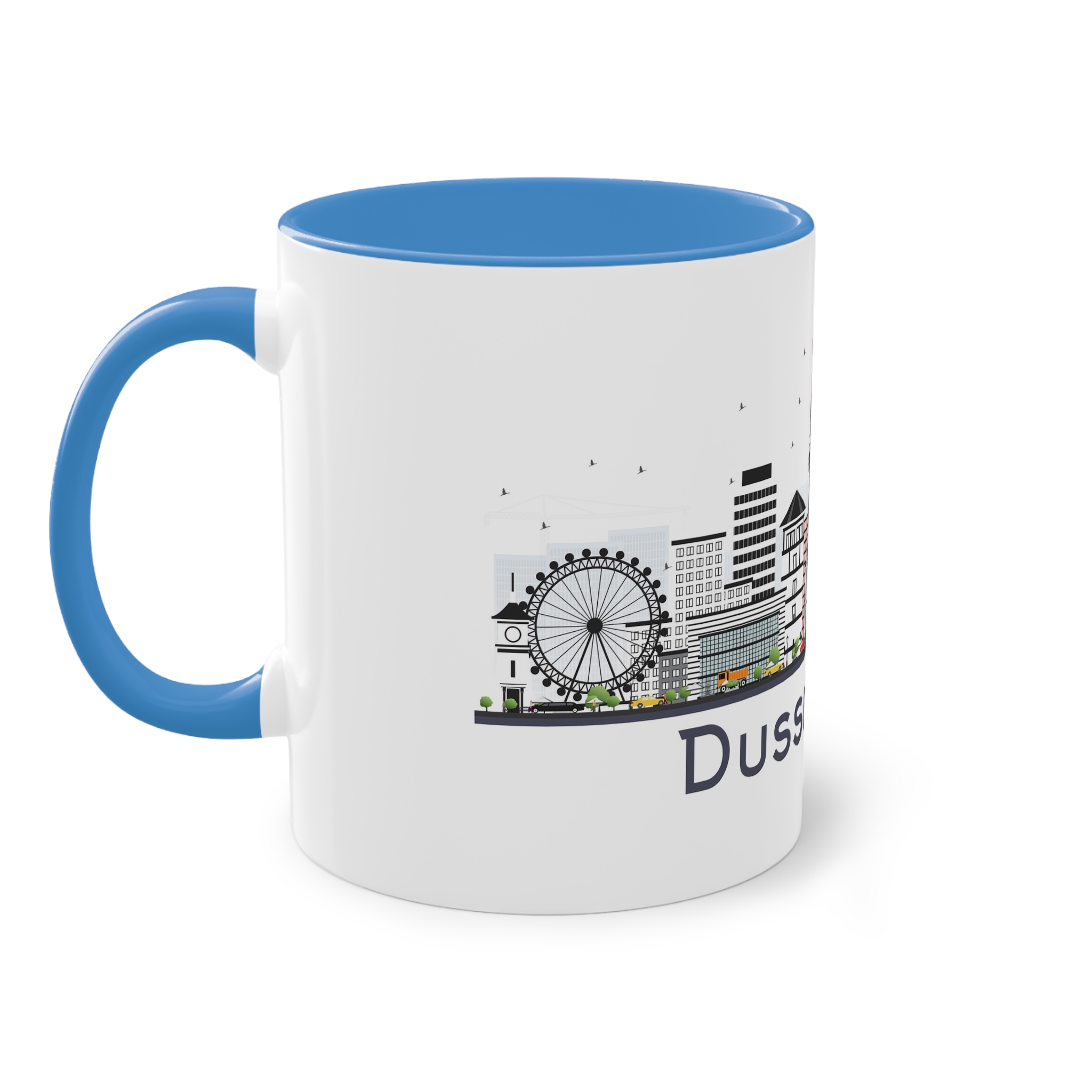 Dusseldorf Isolated Two Tone Coffee Mug 11oz - Image 35