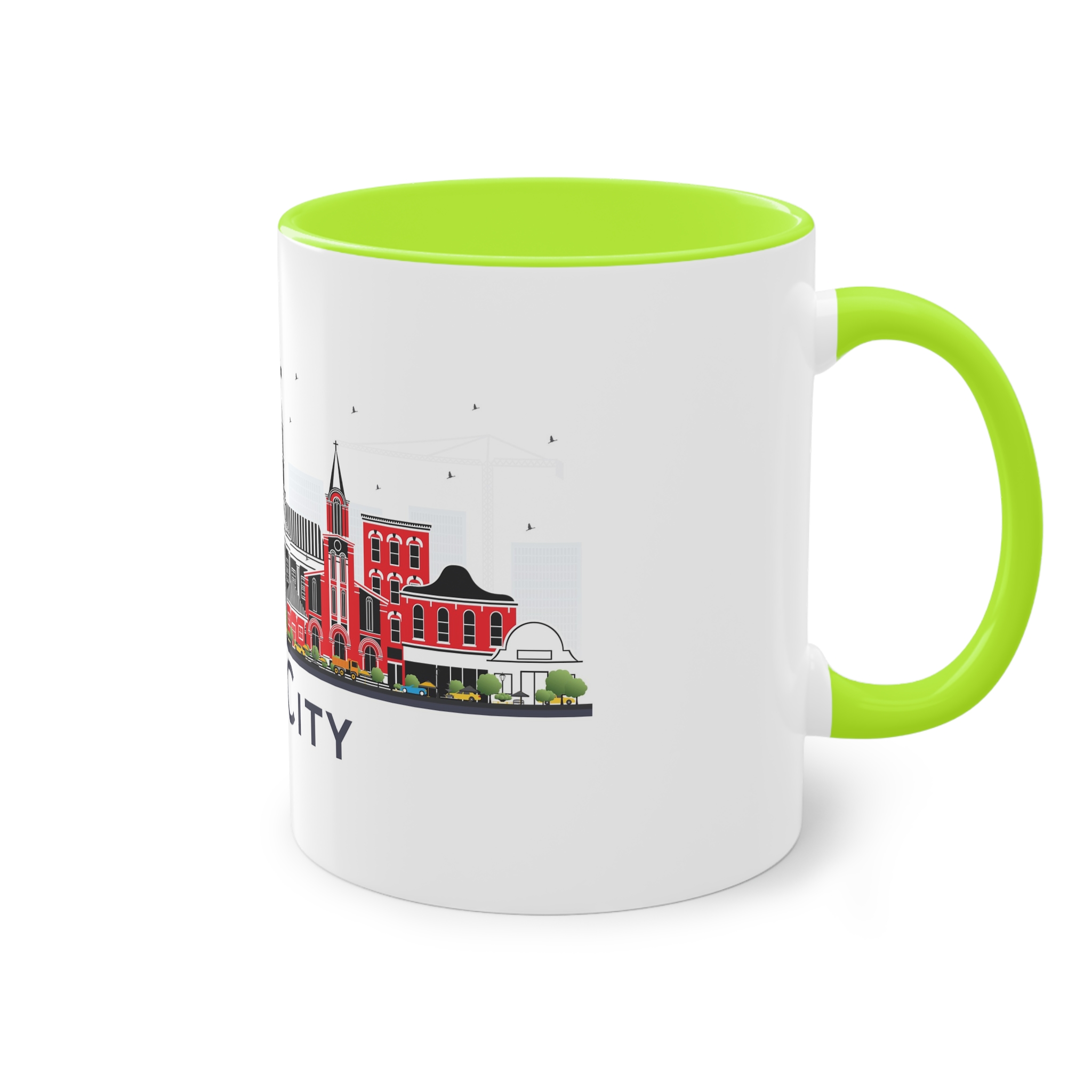 Iowa City Isolated Two Tone Coffee Mug 11oz - Image 28