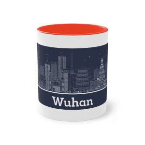 Wuhan Outline Inverse Two Tone Coffee Mug 11oz