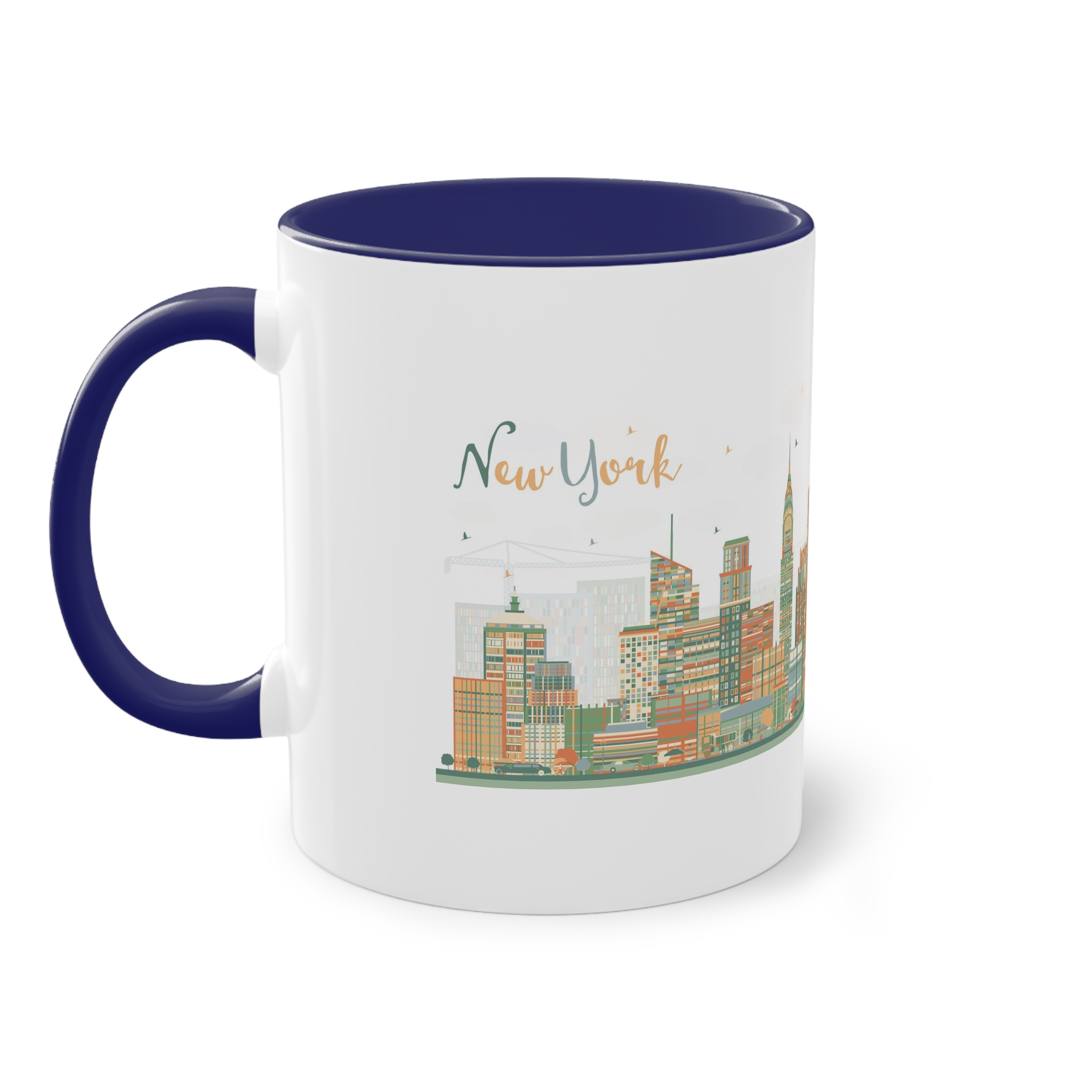 New York New Ver 1 Two Tone Coffee Mug 11oz - Image 43