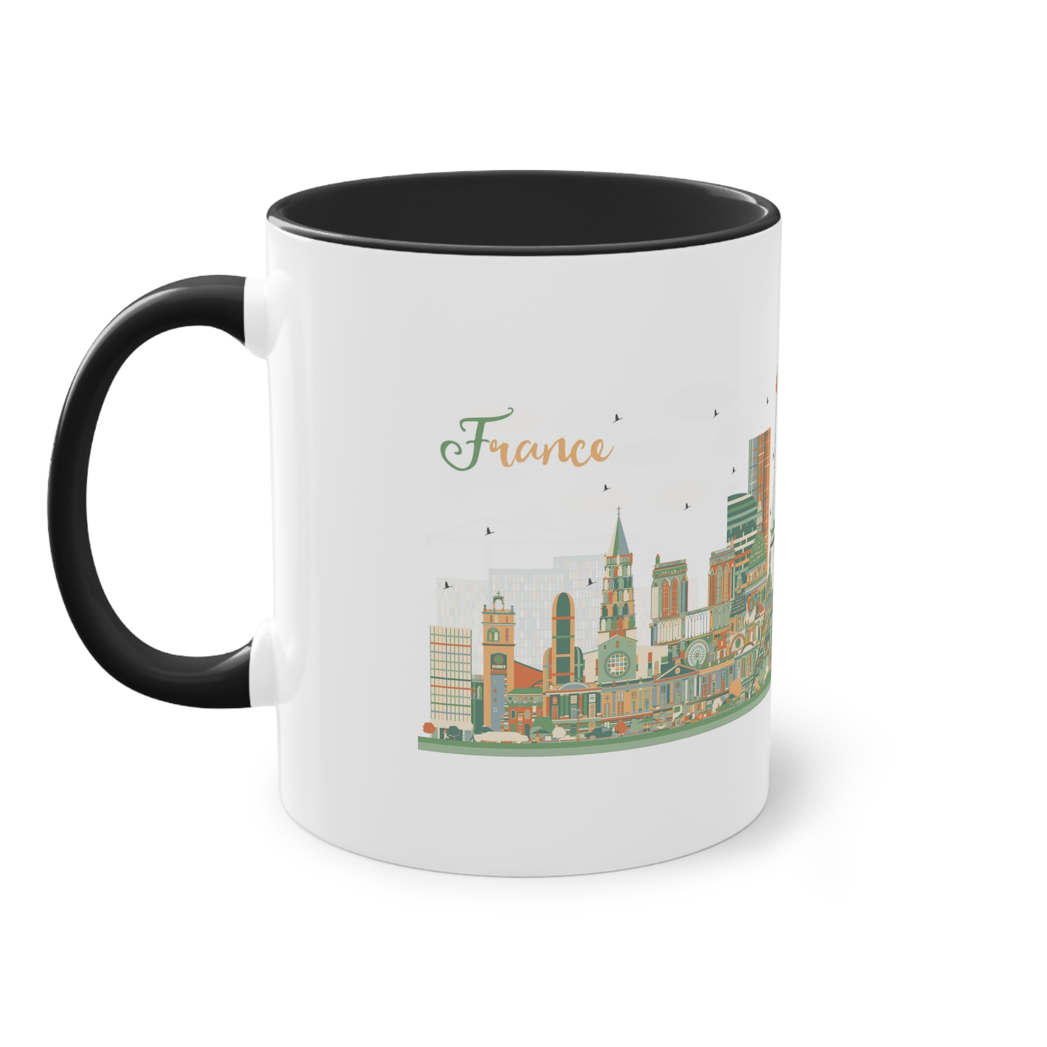 France Ver 1 Two Tone Coffee Mug 11oz - Image 11