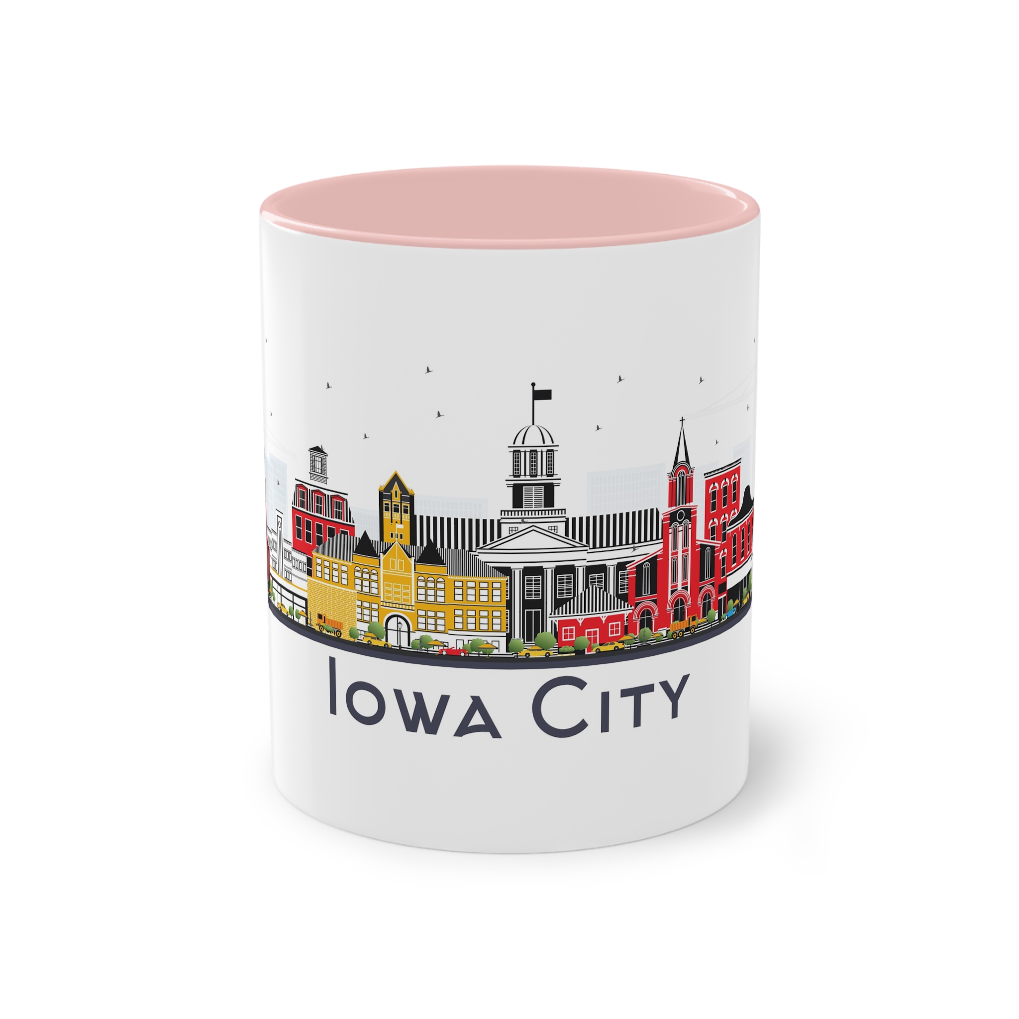 Iowa City Isolated Two Tone Coffee Mug 11oz - Image 45
