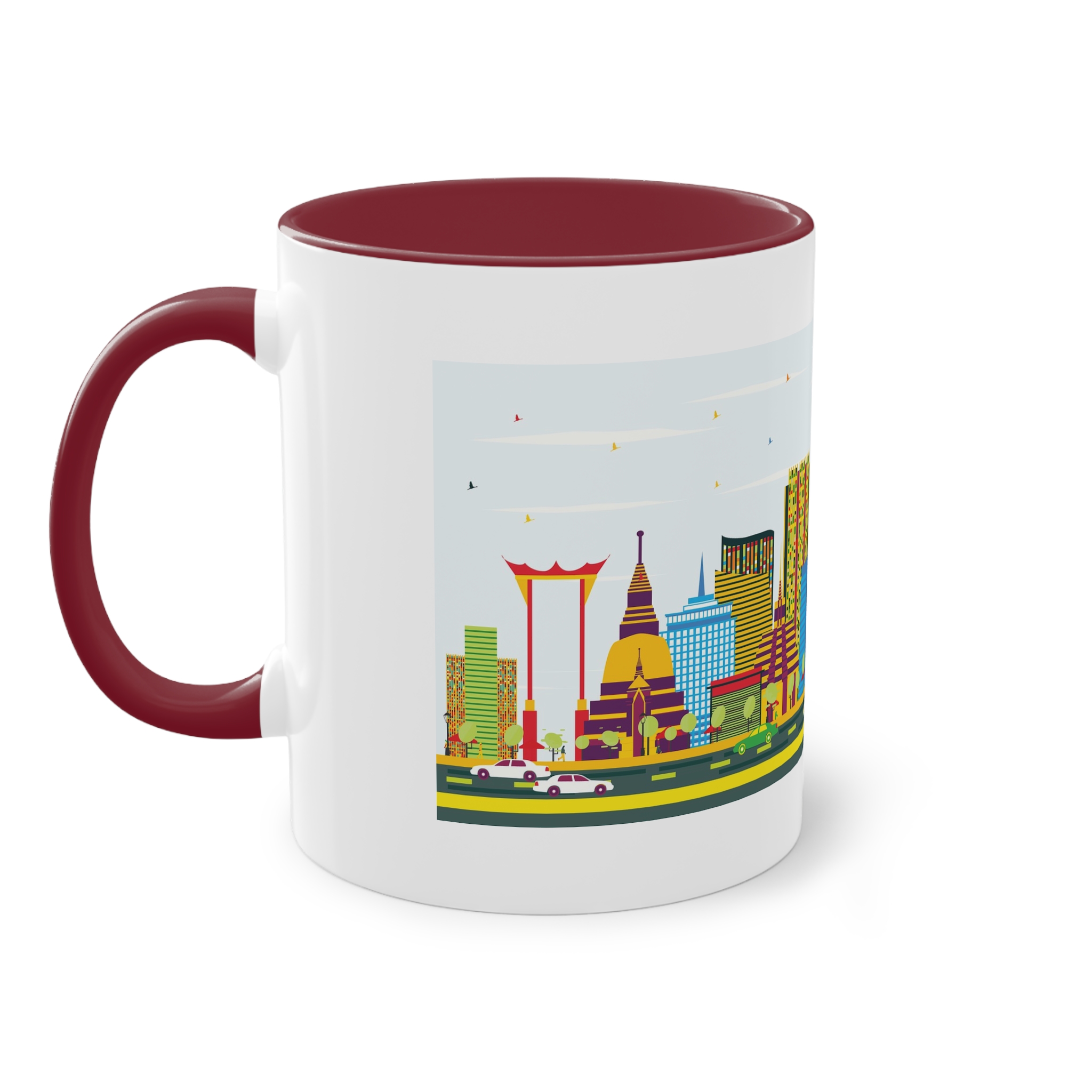 Bangkok Color Two Tone Coffee Mug 11oz - Image 7