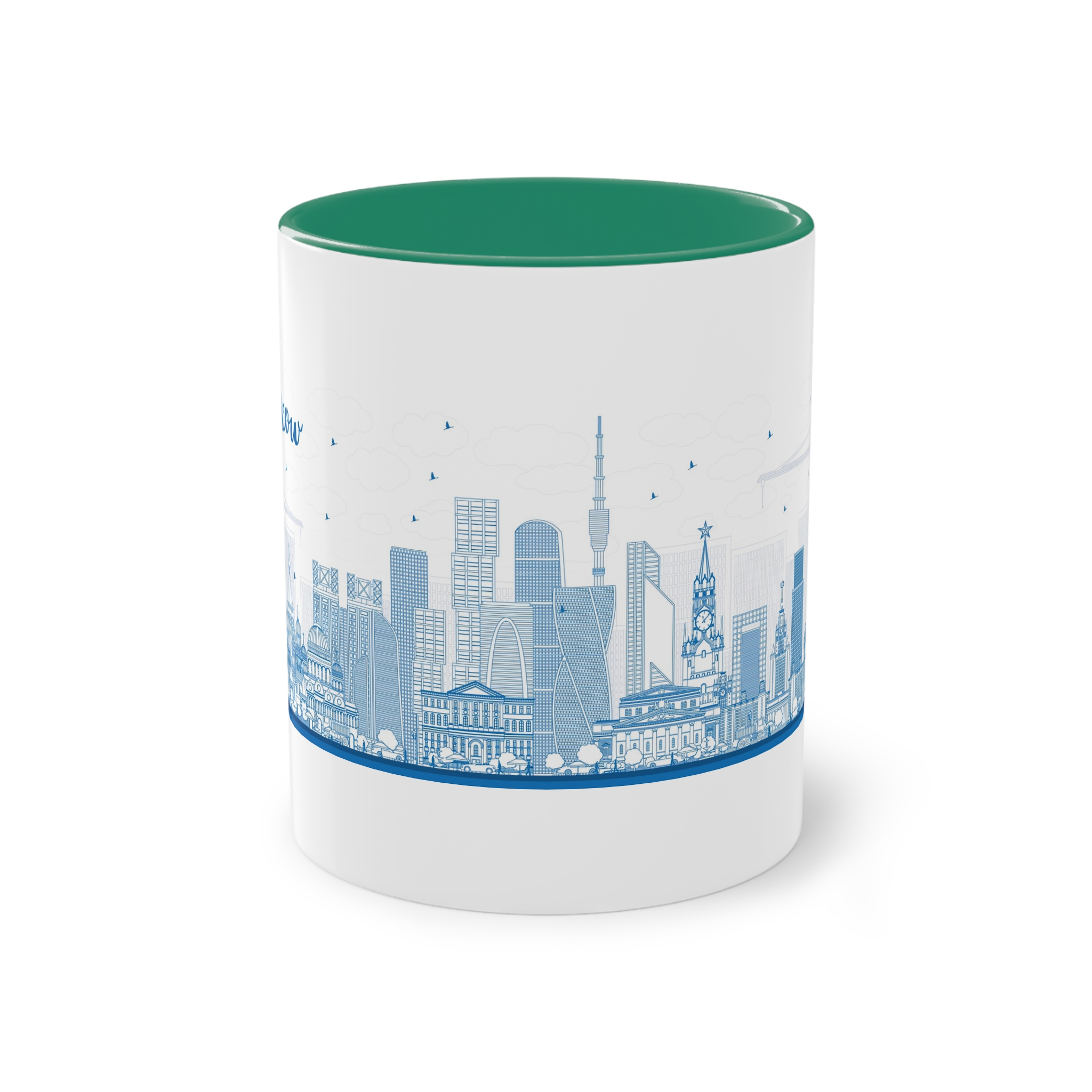 Moscow New Outline Two Tone Coffee Mug 11oz - Image 29